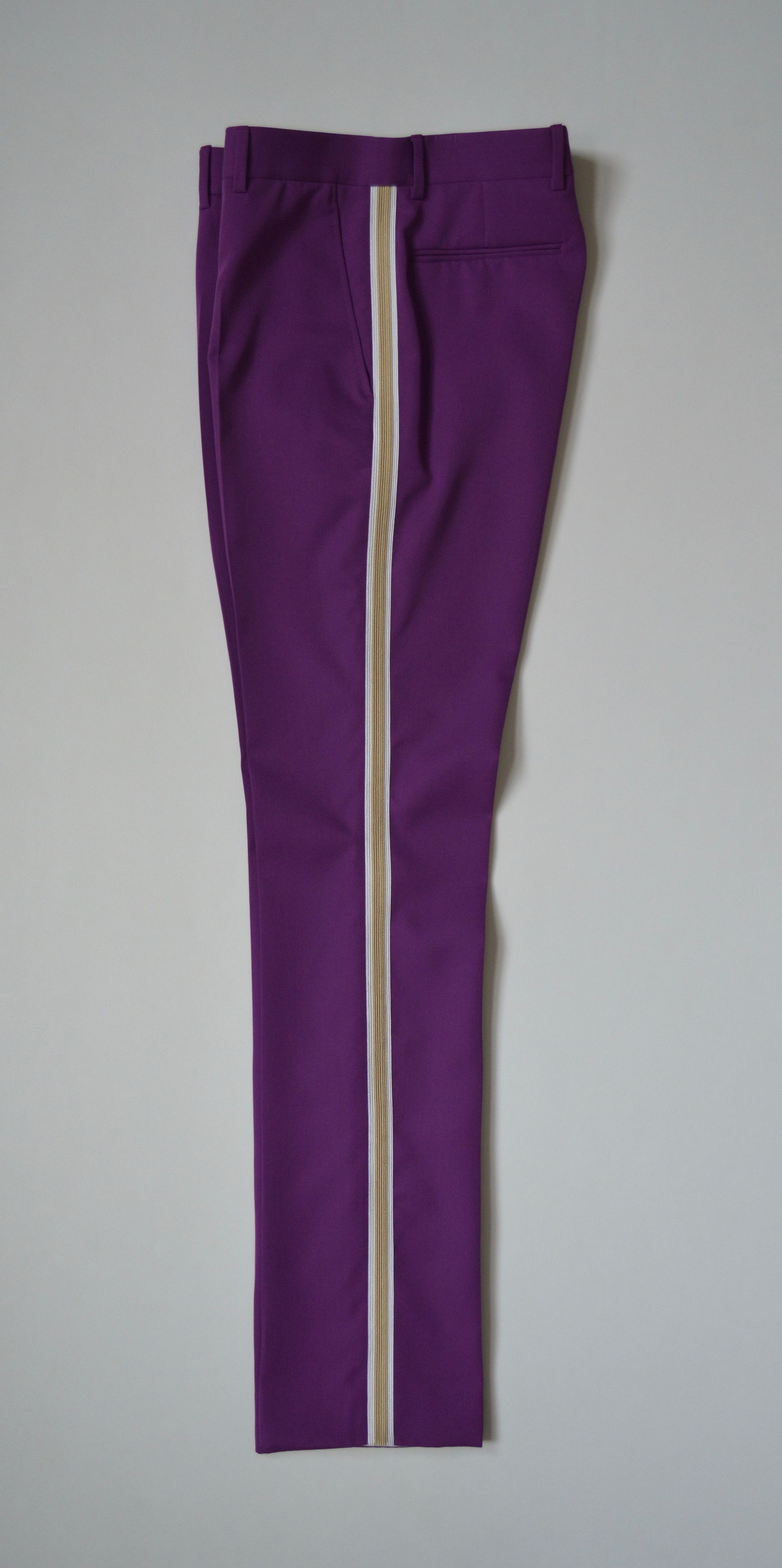 Calvin Klein 205W39NYC A/W 19 Brigade Side Stripe Wool Trousers Size US 30 / EU 46 - 7 Thumbnail