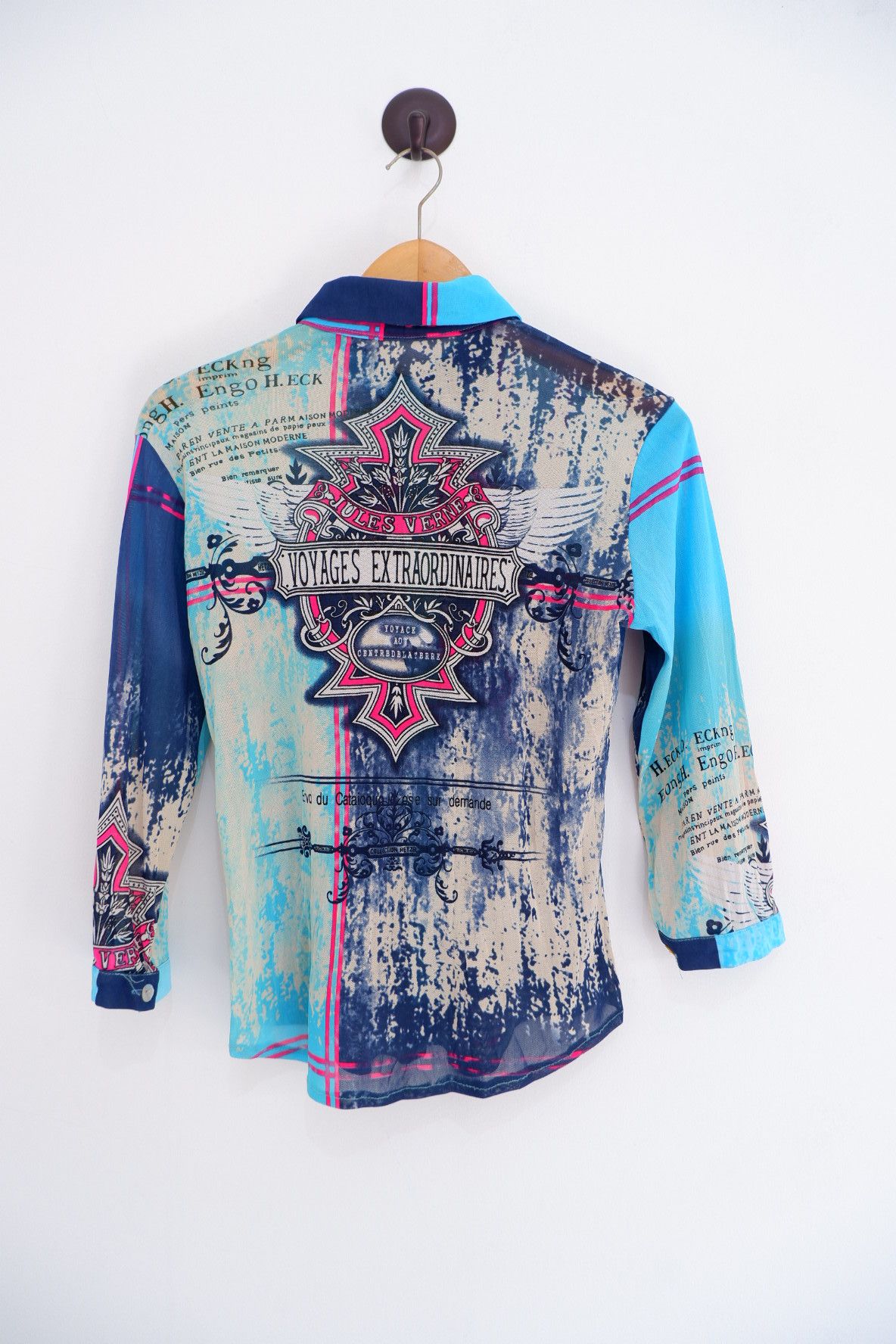 Japanese Brand Vintage Unknown Brand Printed Mesh Shirt Size US M / EU 48-50 / 2 - 3 Thumbnail
