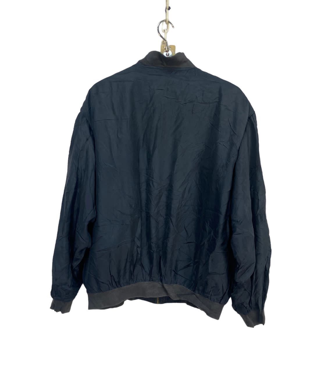 Japanese Brand Pure silk zipper bombers jacket by you-cohsilk Size US L / EU 52-54 / 3 - 2 Thumbnail