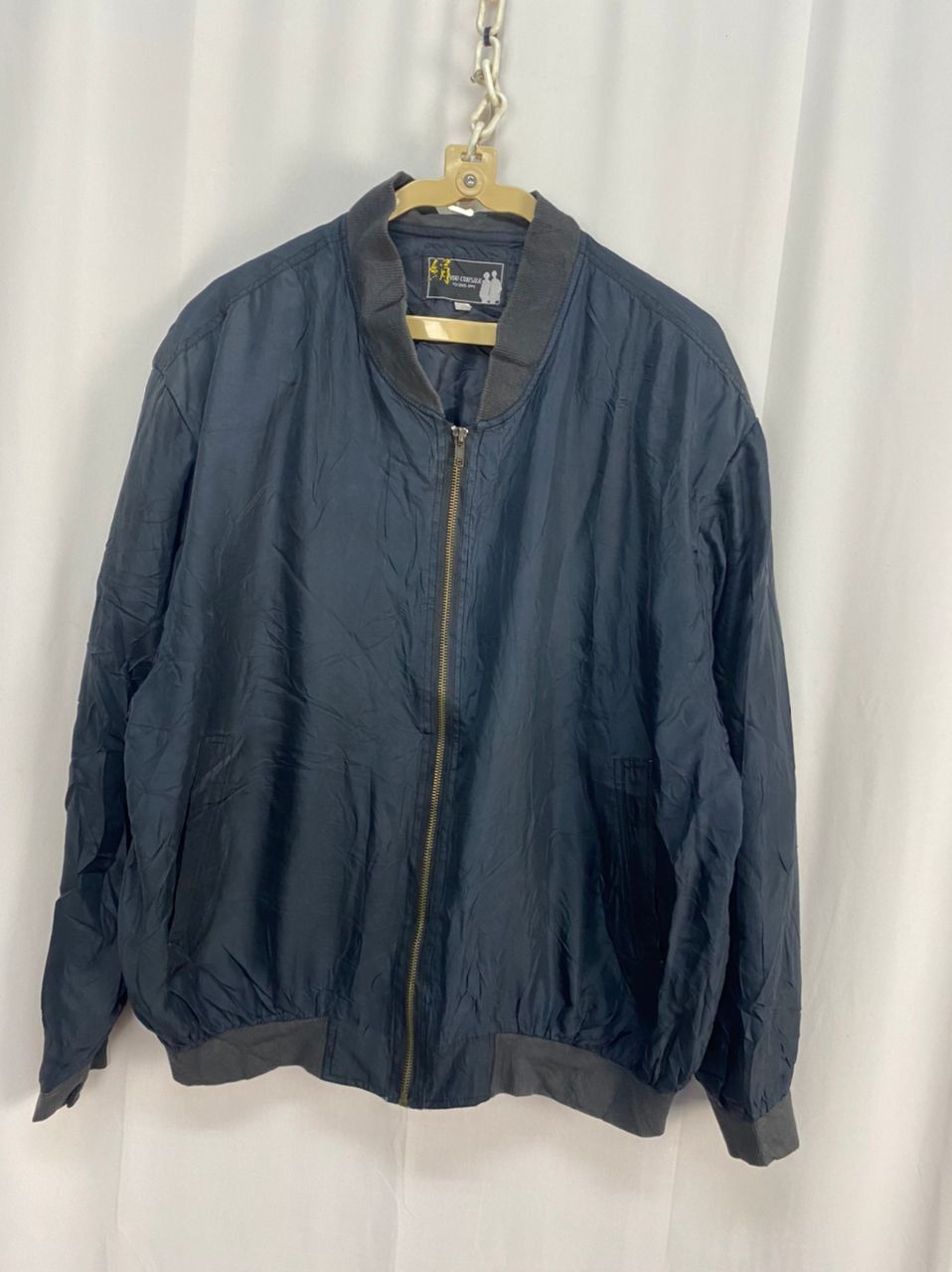 Japanese Brand Pure silk zipper bombers jacket by you-cohsilk Size US L / EU 52-54 / 3 - 7 Thumbnail