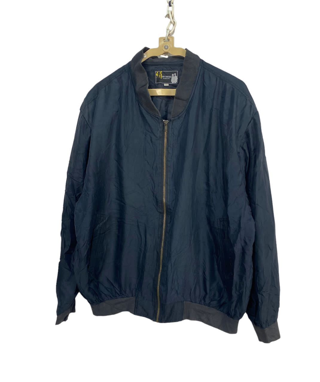 Japanese Brand Pure silk zipper bombers jacket by you-cohsilk Size US L / EU 52-54 / 3 - 1 Thumbnail