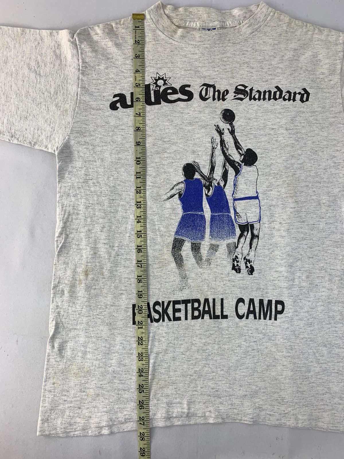 Adidas 90s Adidas Arlies The Standard Basketball Team Big Logo Tee Size US M / EU 48-50 / 2 - 8 Thumbnail