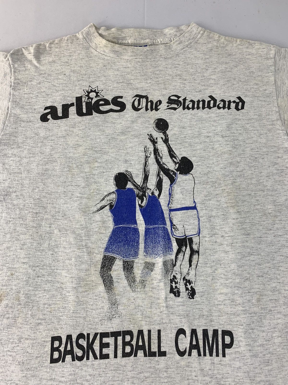 Adidas 90s Adidas Arlies The Standard Basketball Team Big Logo Tee Size US M / EU 48-50 / 2 - 3 Thumbnail