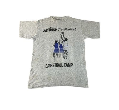 Adidas 90s Adidas Arlies The Standard Basketball Team Big Logo Tee Size US M / EU 48-50 / 2 - 1 Thumbnail