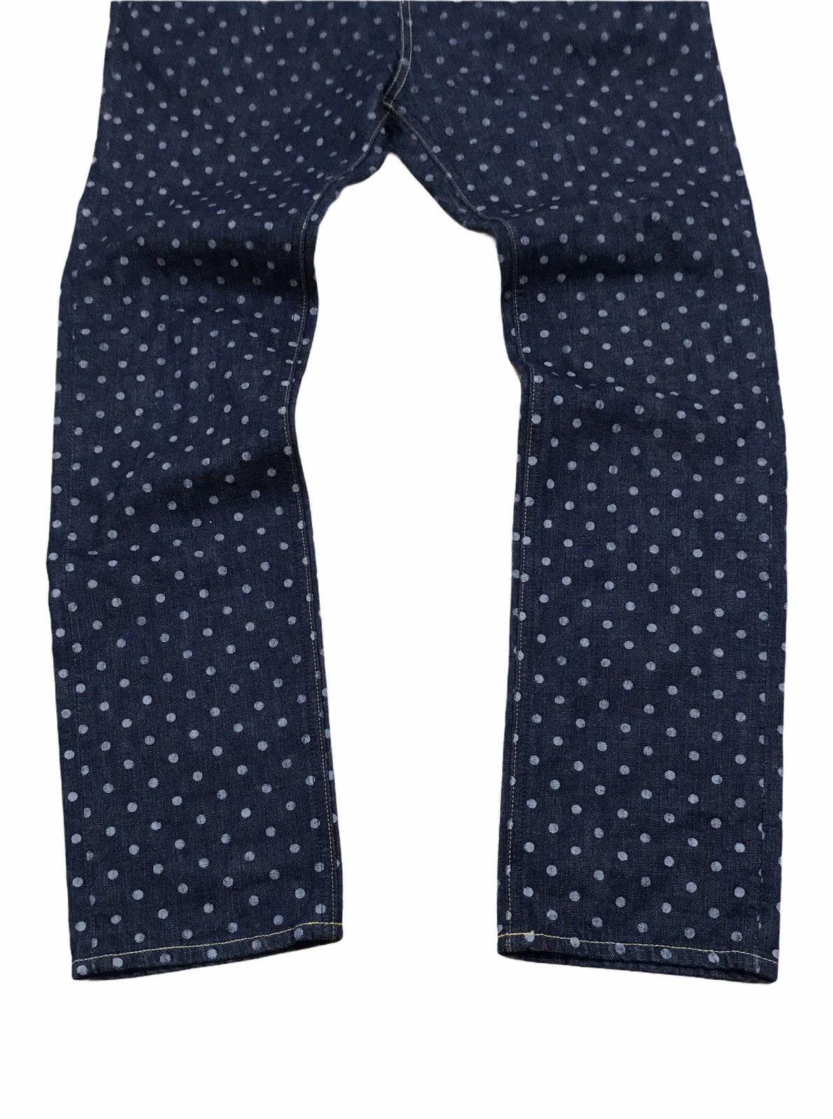 Kapital × Kapital Kountry 🔥Kapital Japan Denim Blue Polkadot Buckle Belt Size US 29 - 8 Thumbnail
