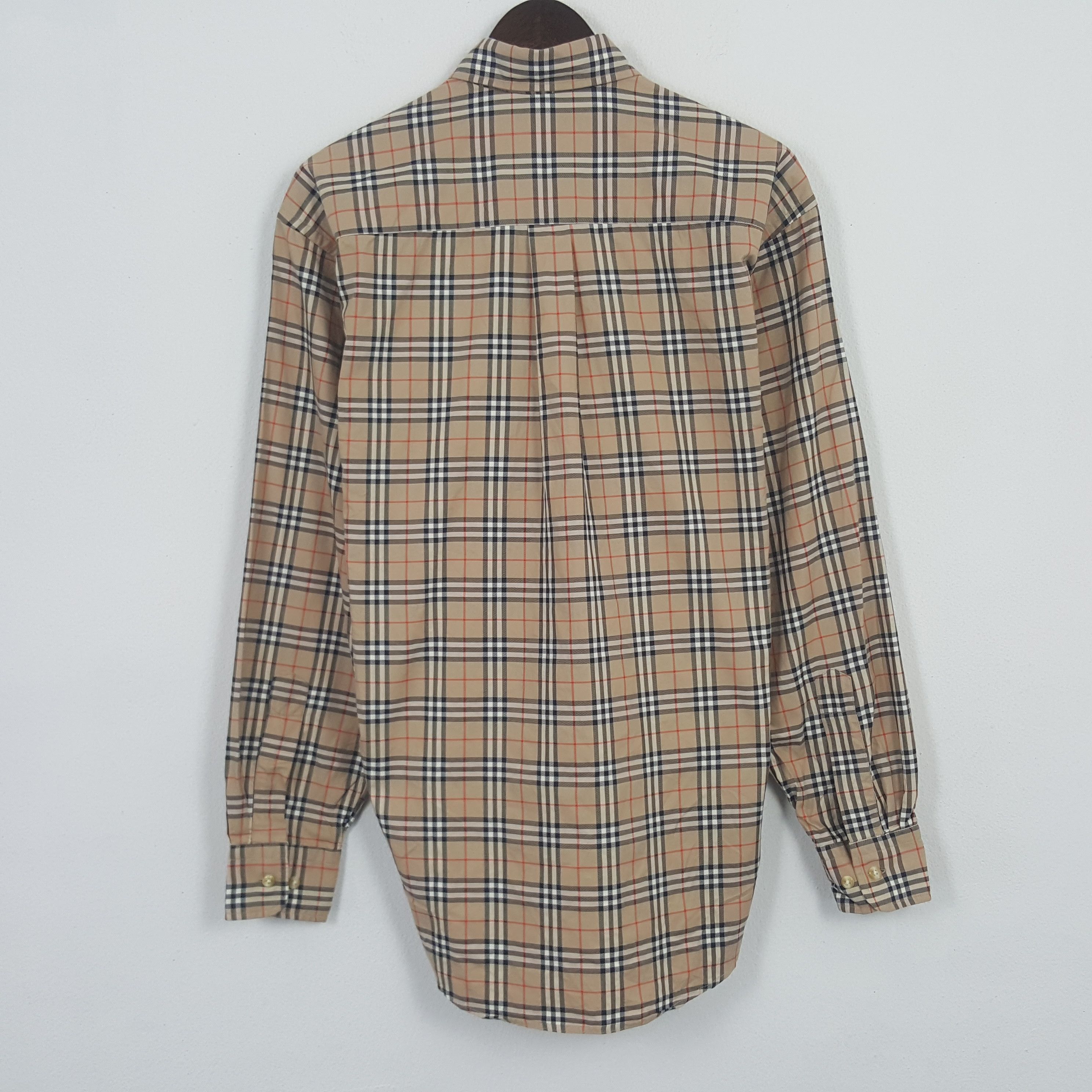 Burberry × Vintage Vintage Burberry London Nova Check Button Up Shirt Size US M / EU 48-50 / 2 - 3 Thumbnail