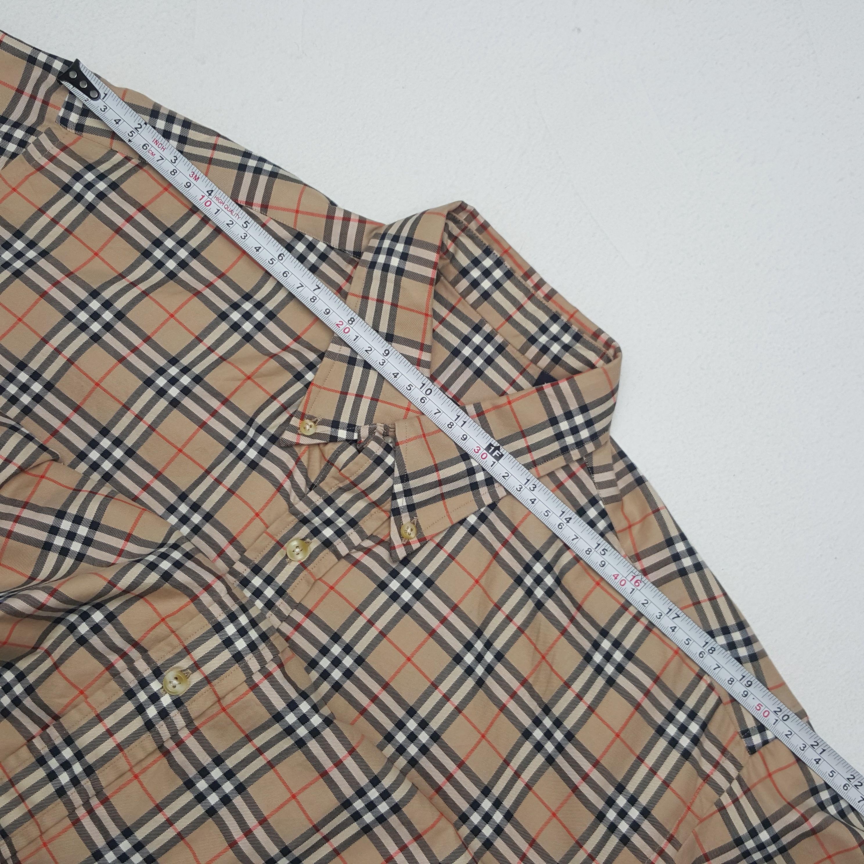 Burberry × Vintage Vintage Burberry London Nova Check Button Up Shirt Size US M / EU 48-50 / 2 - 5 Thumbnail