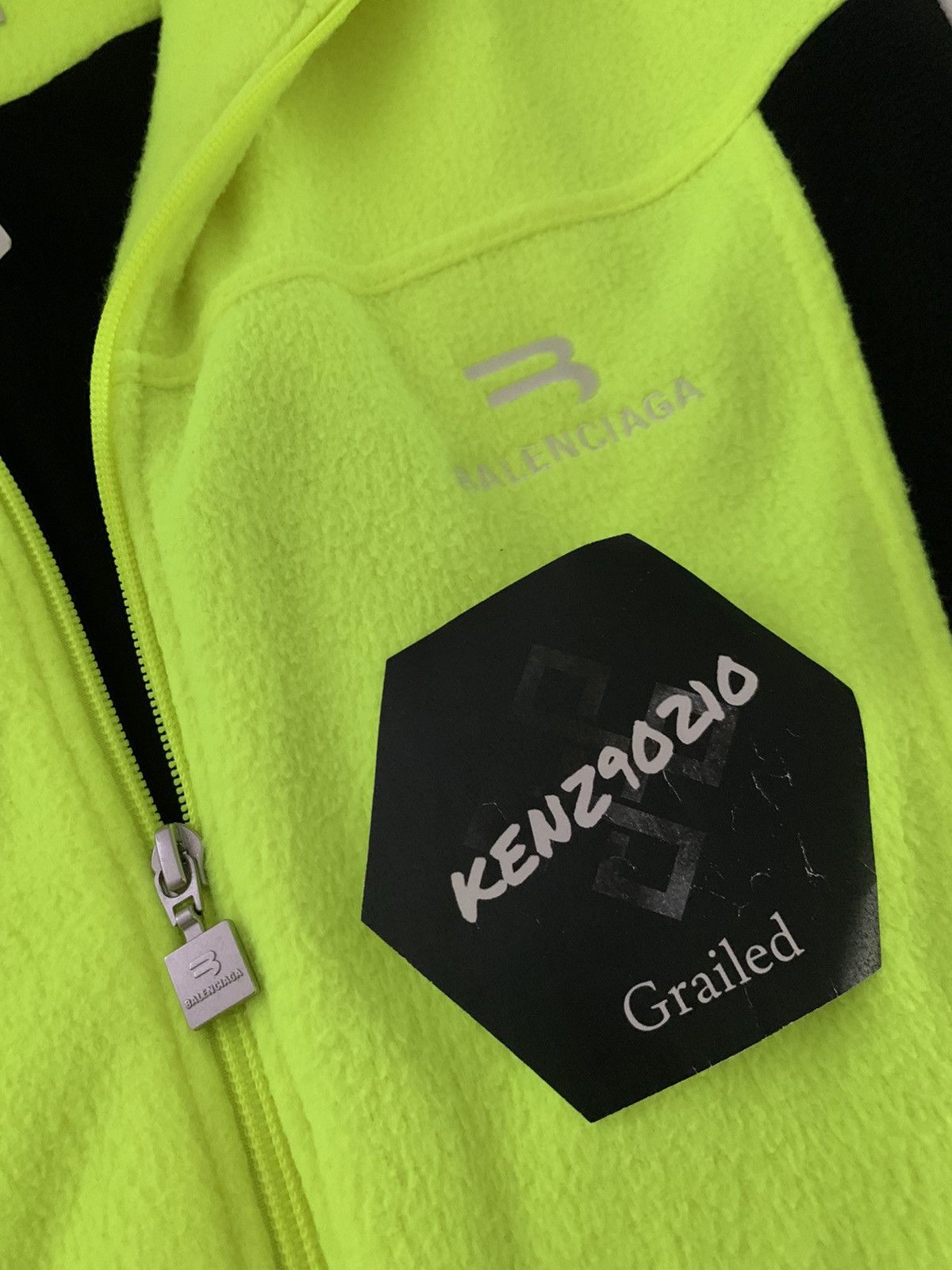 Balenciaga Balenciaga Sporty B Neon Yellow Fleece Tracksuit Jacket Size US XL / EU 56 / 4 - 7 Thumbnail