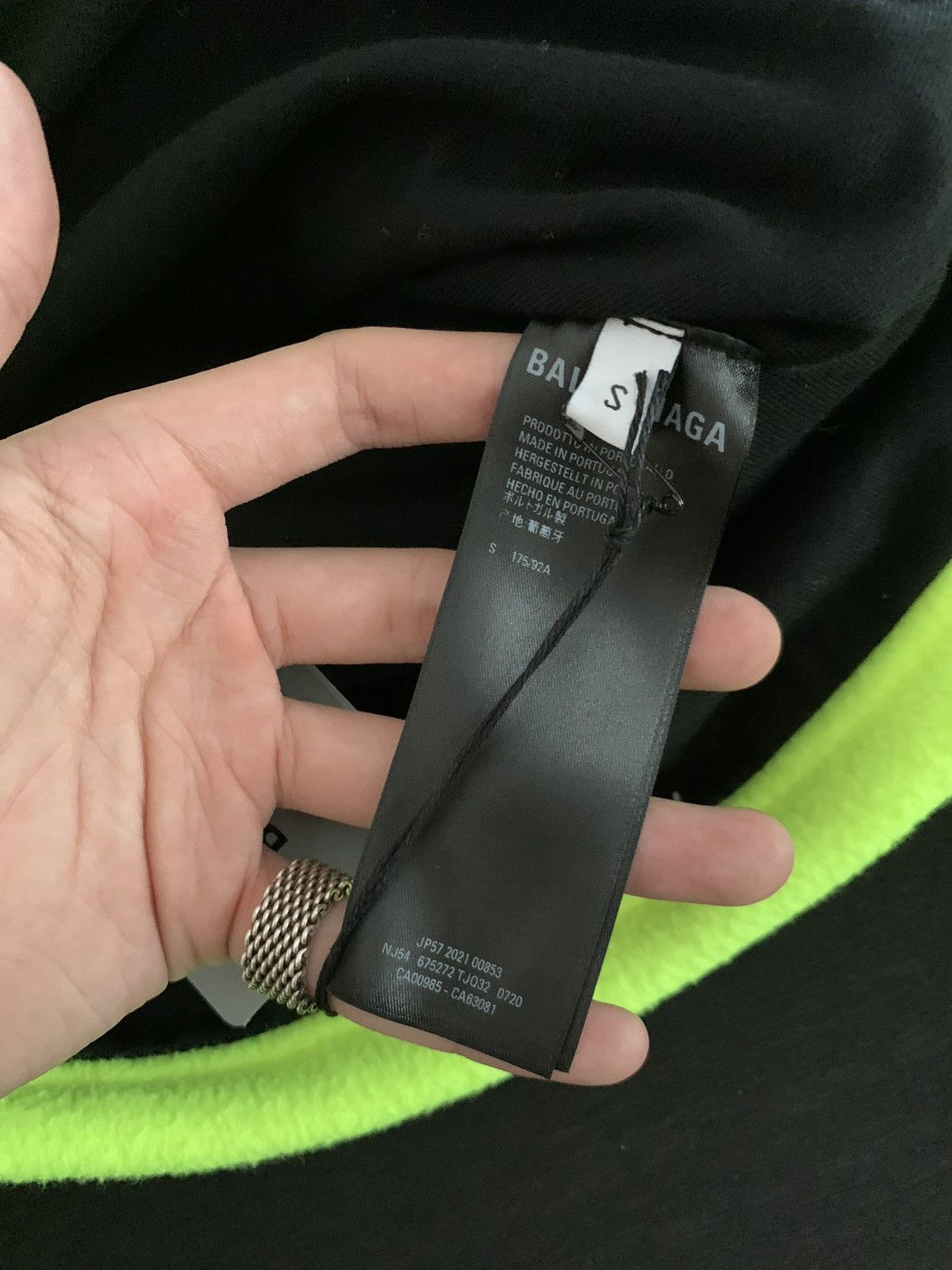 Balenciaga Balenciaga Sporty B Neon Yellow Fleece Tracksuit Jacket Size US XL / EU 56 / 4 - 10 Thumbnail