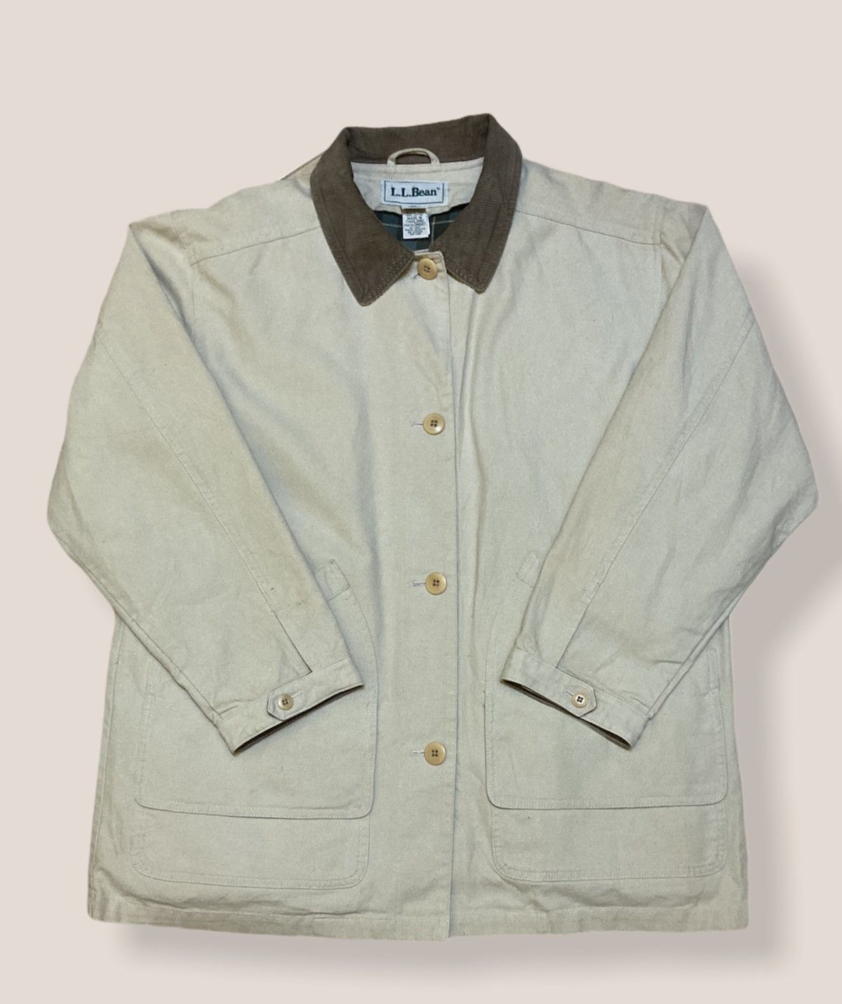 image of L L Bean x Workers L.l. Bean Primaloft Worker/chore Jacket in Cream, Men's (Size Medium)
