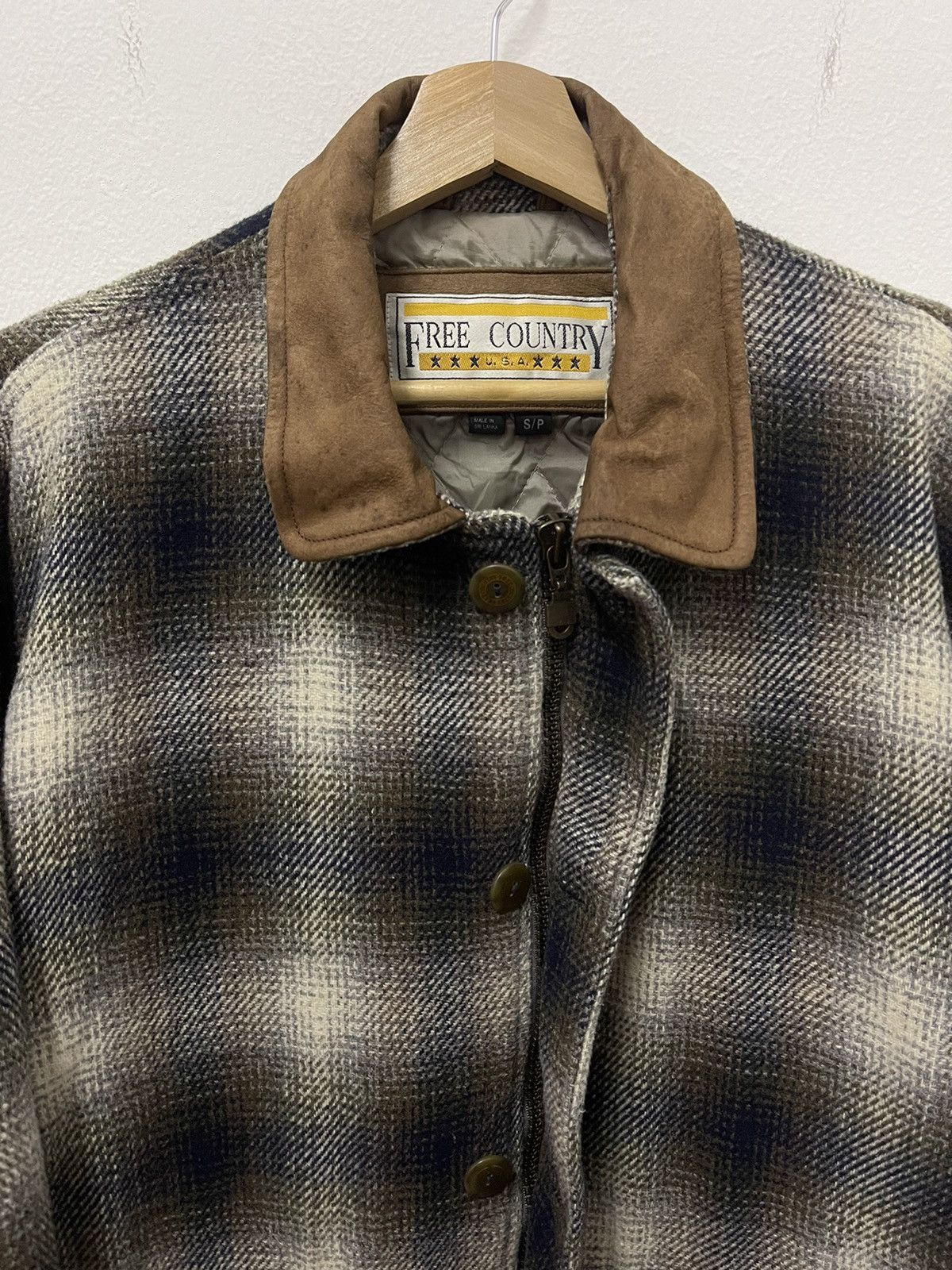 Free Country × Vintage Vintage Free County Plaid Flannel Quilted Line Jacket Size US L / EU 52-54 / 3 - 5 Thumbnail