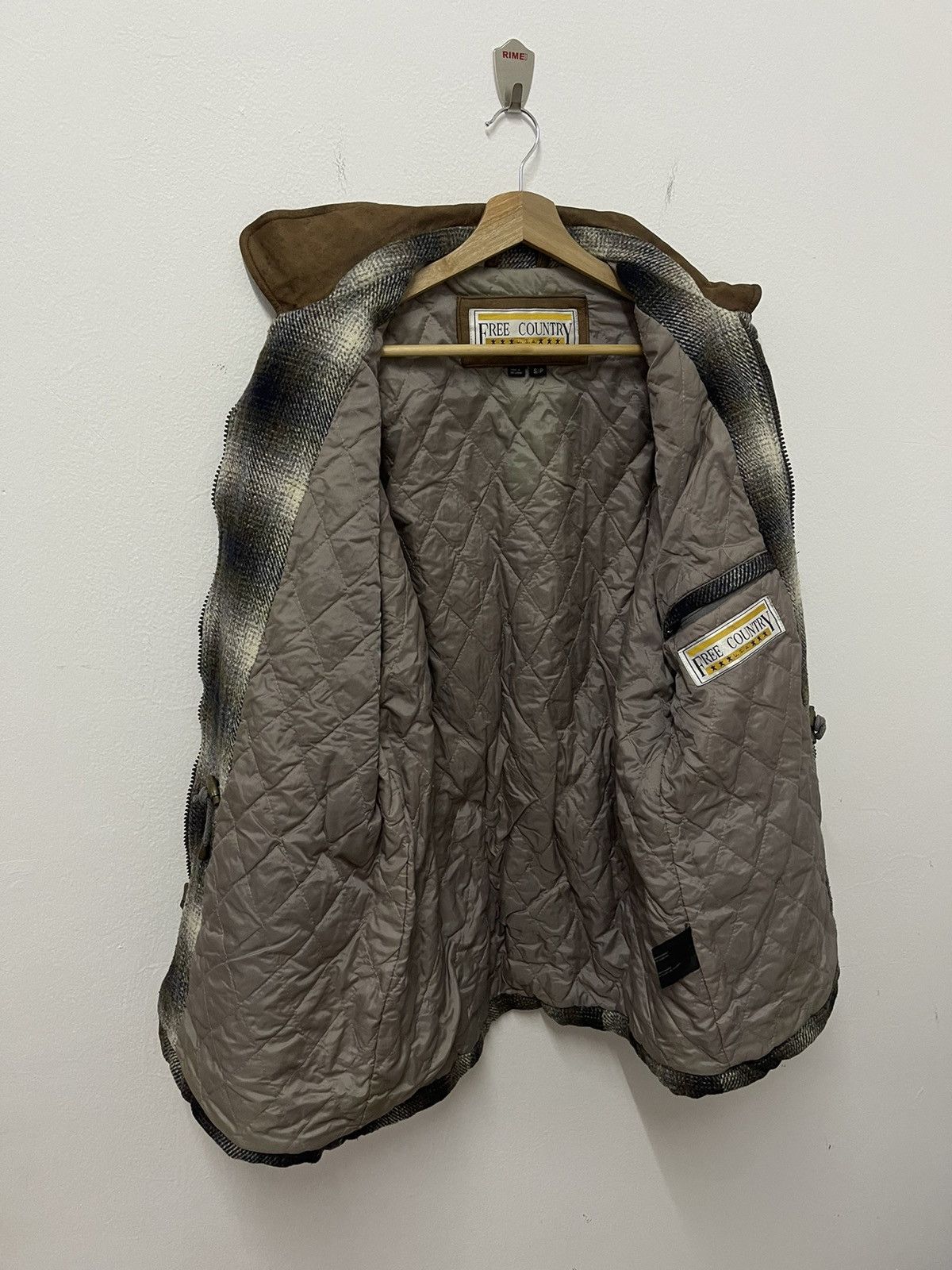 Free Country × Vintage Vintage Free County Plaid Flannel Quilted Line Jacket Size US L / EU 52-54 / 3 - 8 Thumbnail