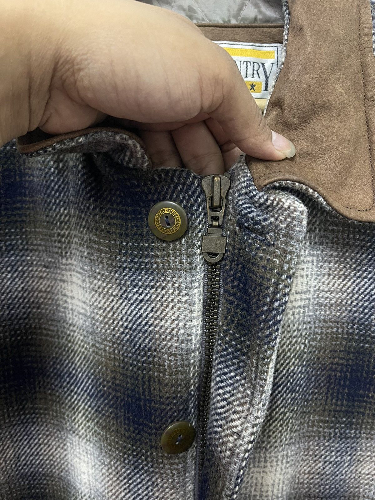 Free Country × Vintage Vintage Free County Plaid Flannel Quilted Line Jacket Size US L / EU 52-54 / 3 - 6 Thumbnail