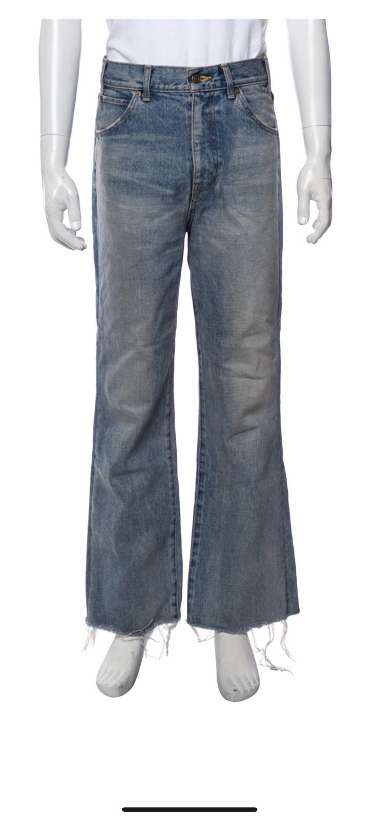 image of Celine Flared Jeans in Blue, Men's (Size 26)