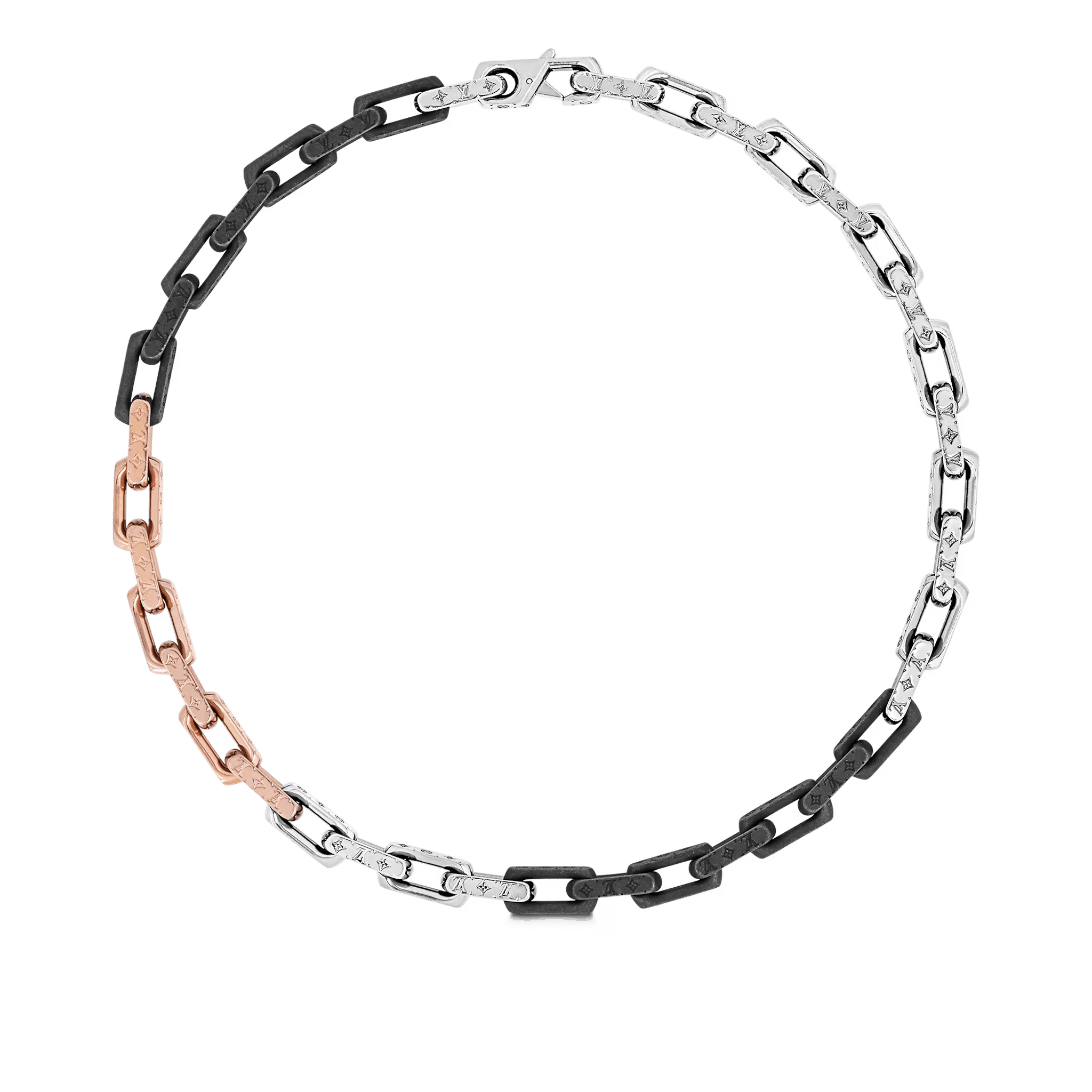 Louis Vuitton Louis Vuitton Necklace Chain Monogram Silver Lv Logo