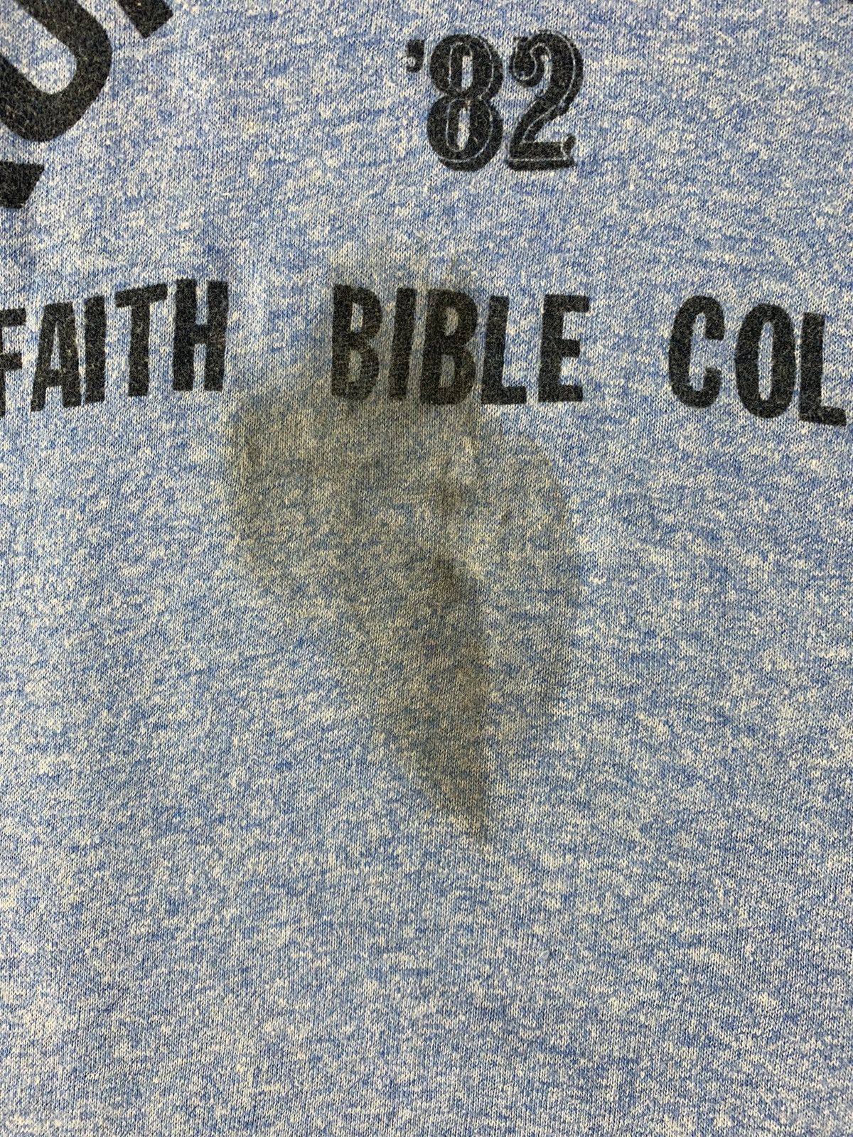 Vintage 80s Run Of Faith Bible College Ringer Rayon Tee Fits S M Size M / US 6-8 / IT 42-44 - 4 Thumbnail
