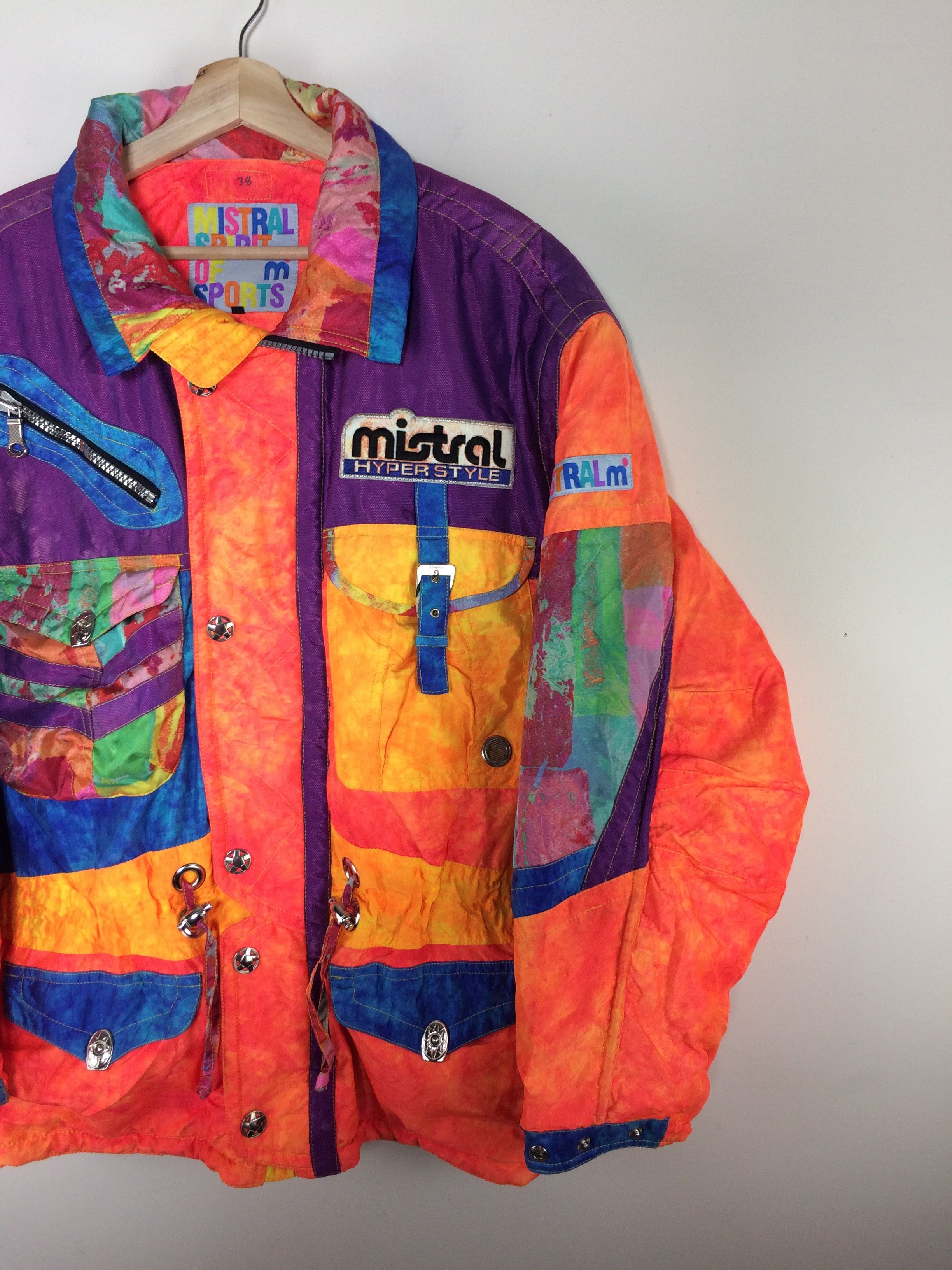 Vintage Vintage Mistral Skiwear Bombers Jacket Size US L / EU 52-54 / 3 - 5 Thumbnail