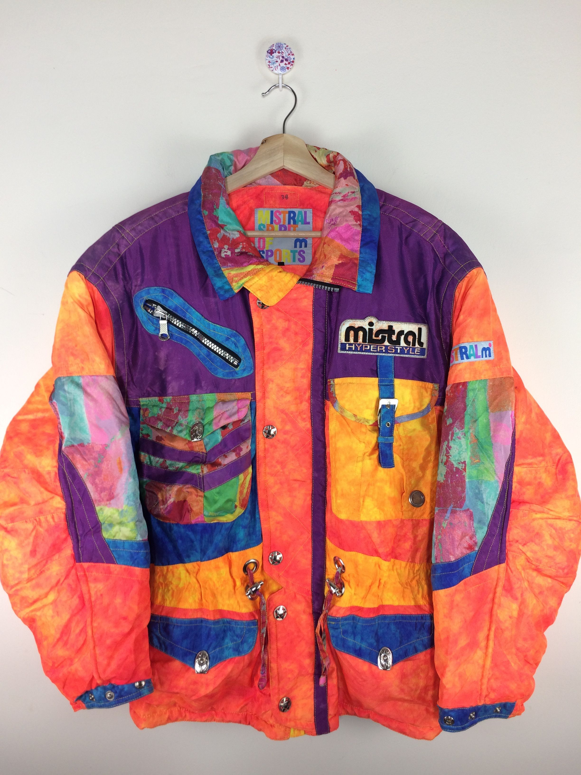 Vintage Vintage Mistral Skiwear Bombers Jacket Size US L / EU 52-54 / 3 - 2 Thumbnail