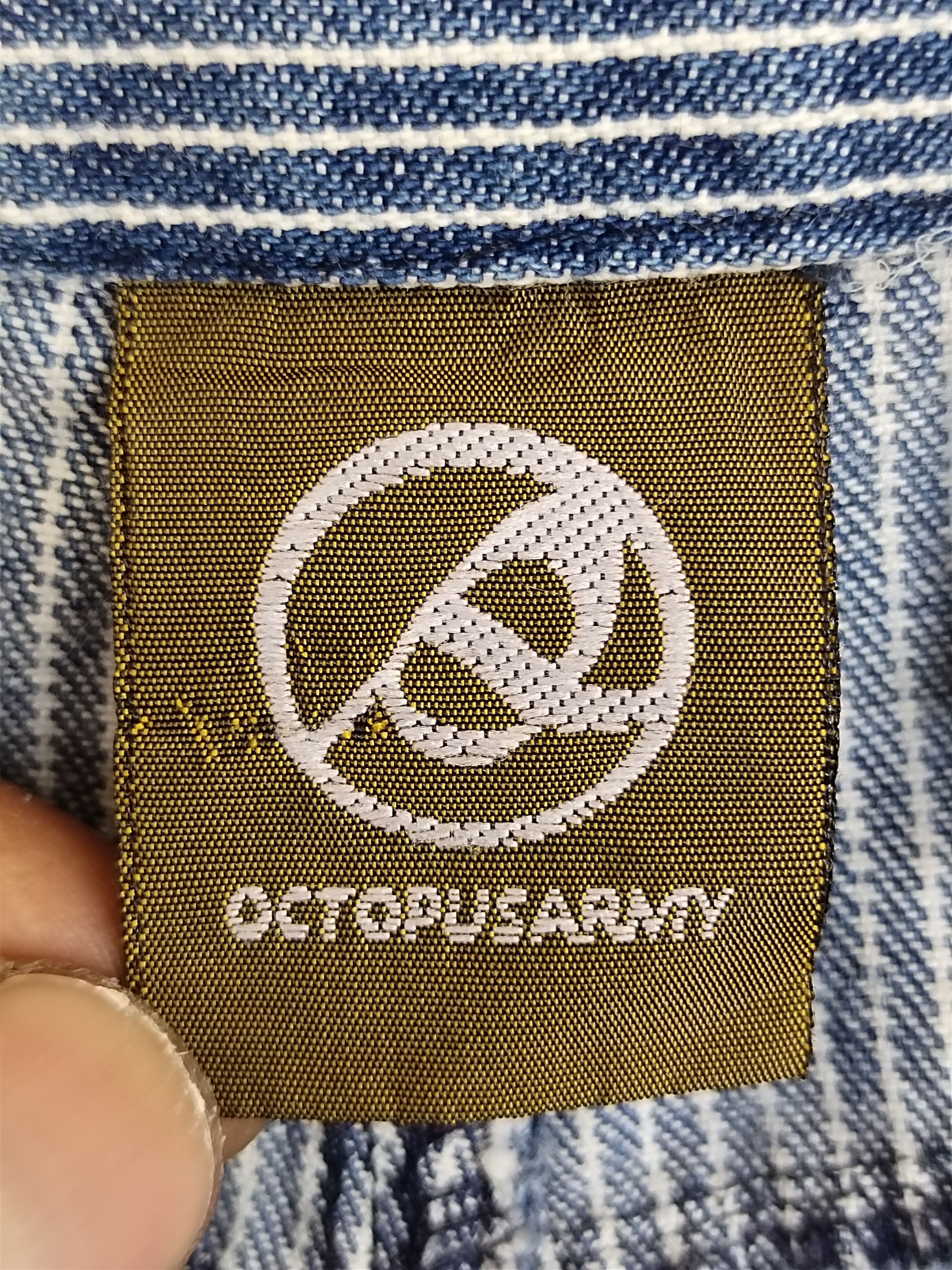 Japanese Brand Octopus Army Hickory Denim Bush Pants Size US 29 - 22 Thumbnail