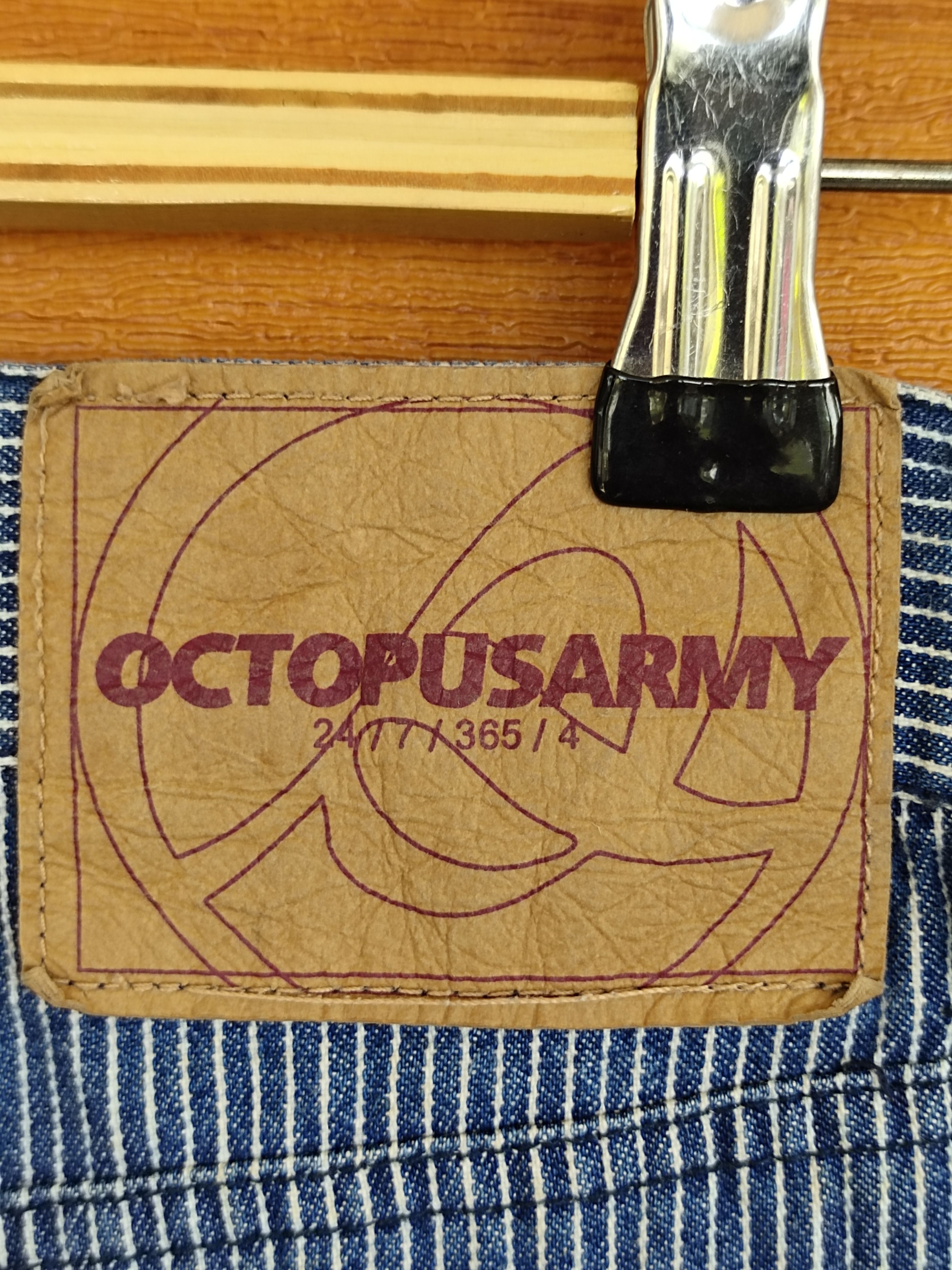 Japanese Brand Octopus Army Hickory Denim Bush Pants Size US 29 - 19 Thumbnail