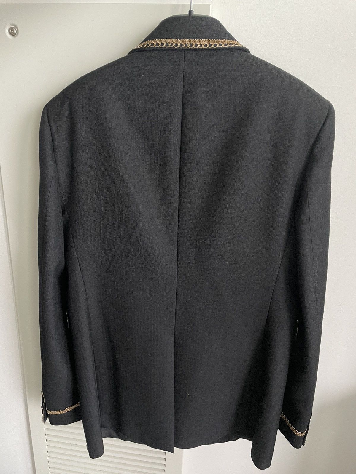 Hedi Slimane × Saint Laurent Paris × Yves Saint Laurent LimitedEdition NEW $4,400 Value Embroidery Royal Gold Blazer Size 50R - 16 Thumbnail