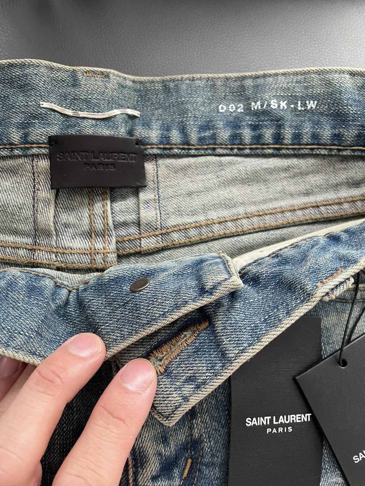 Saint Laurent Paris NEW Extremely Rare Sold Out Brand NEW Hedi Trash Crash Denim Size US 28 / EU 44 - 6 Thumbnail