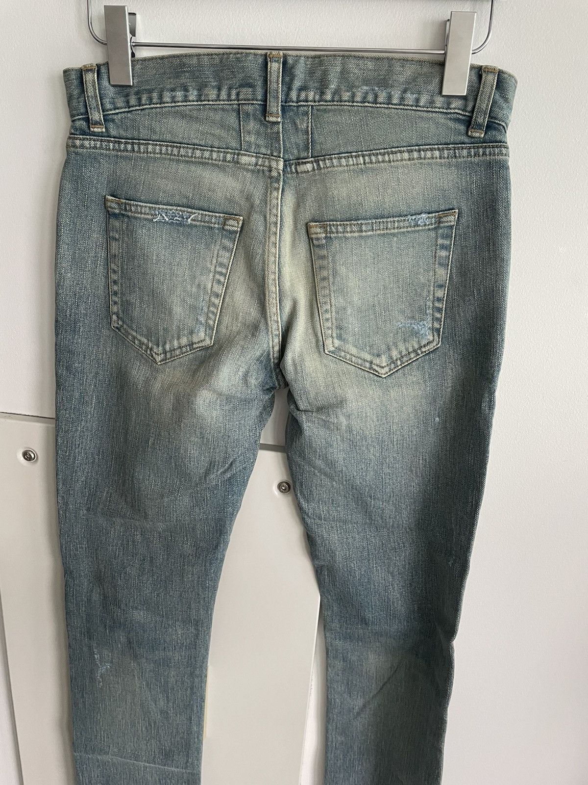 Saint Laurent Paris NEW Extremely Rare Sold Out Brand NEW Hedi Trash Crash Denim Size US 28 / EU 44 - 19 Thumbnail