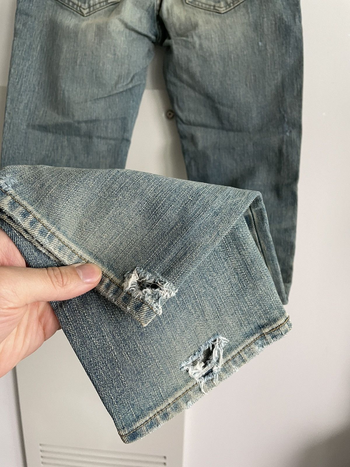 Saint Laurent Paris NEW Extremely Rare Sold Out Brand NEW Hedi Trash Crash Denim Size US 28 / EU 44 - 20 Thumbnail