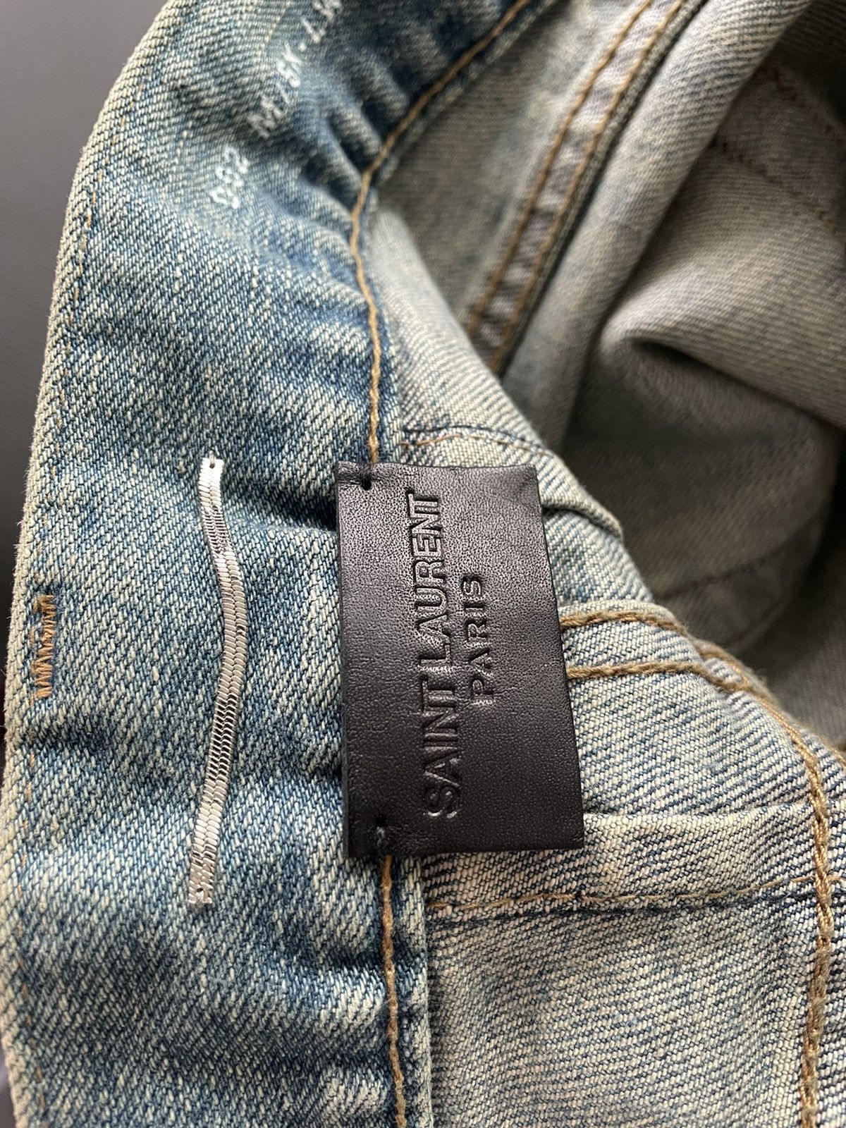 Saint Laurent Paris NEW Extremely Rare Sold Out Brand NEW Hedi Trash Crash Denim Size US 28 / EU 44 - 5 Thumbnail