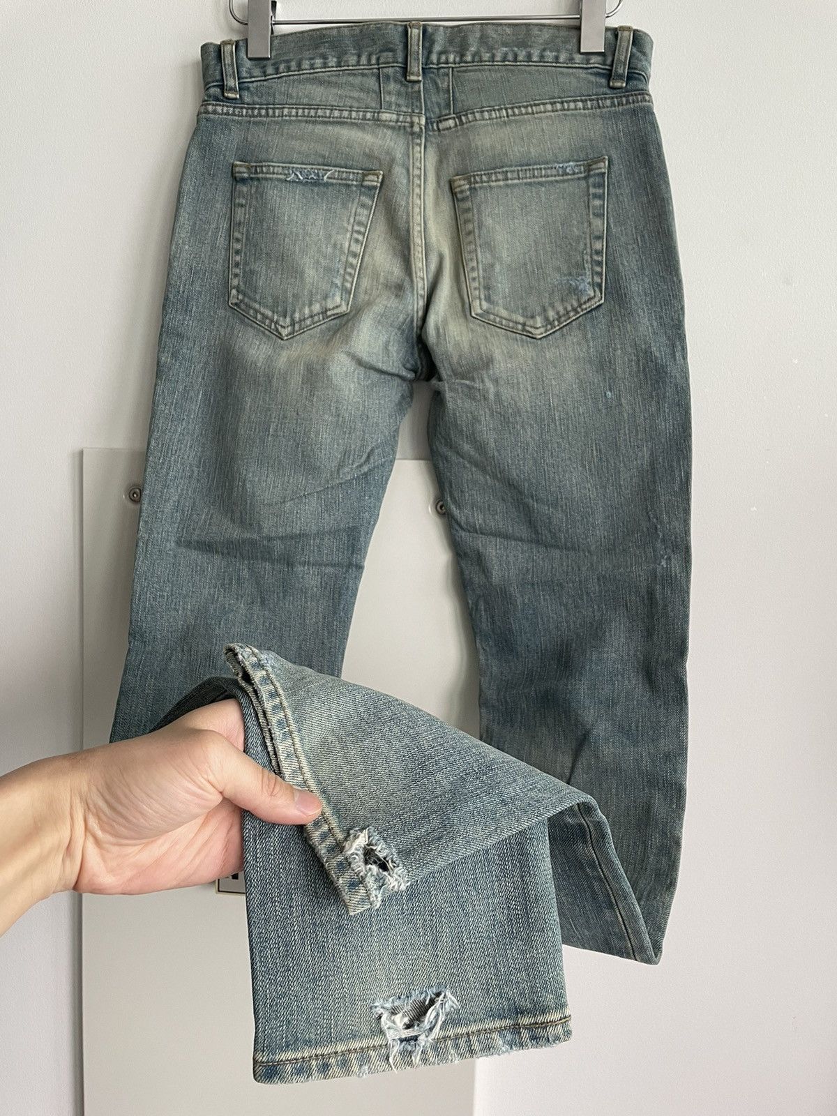 Saint Laurent Paris NEW Extremely Rare Sold Out Brand NEW Hedi Trash Crash Denim Size US 28 / EU 44 - 8 Thumbnail