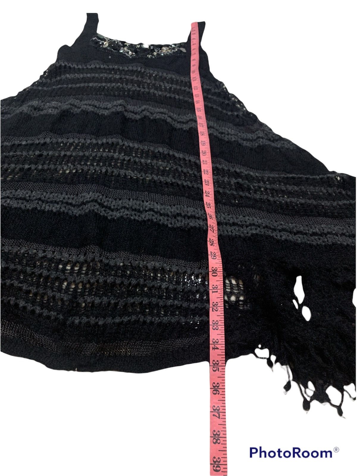 Issey Miyake SUNAO KUWAHARA BY ISSEY MIYAKE CROCHET BOHO KAFTAN COVER UP Size US S / EU 44-46 / 1 - 2 Thumbnail