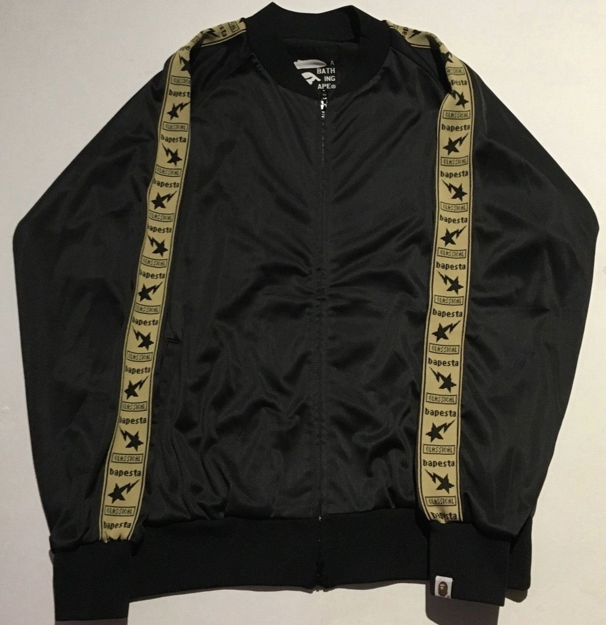 Bape Bape bapesta logo bomber jacket | Grailed