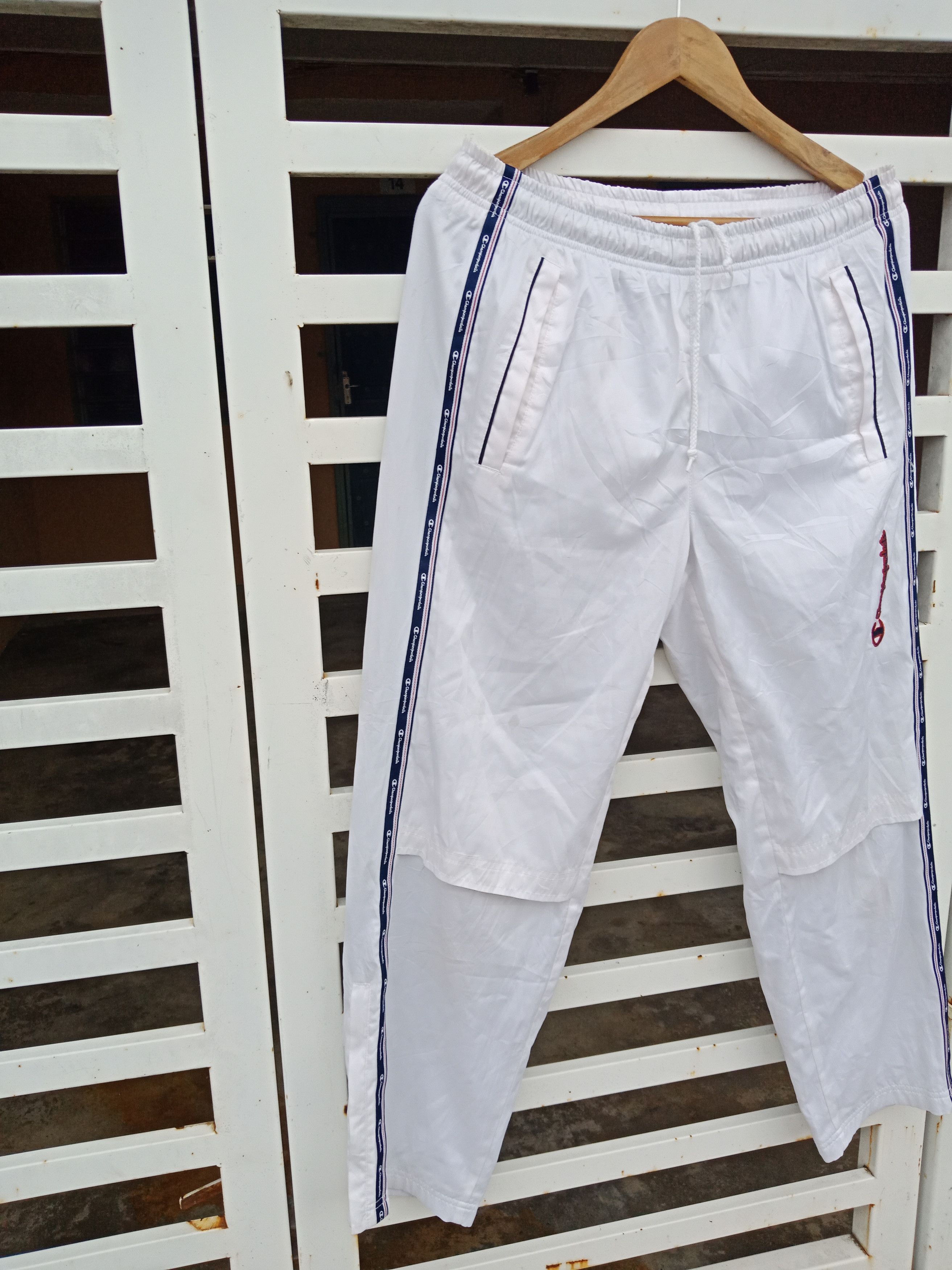 Champion Champion Spell Out Windbreaker Track Pants Size US 31 - 3 Thumbnail