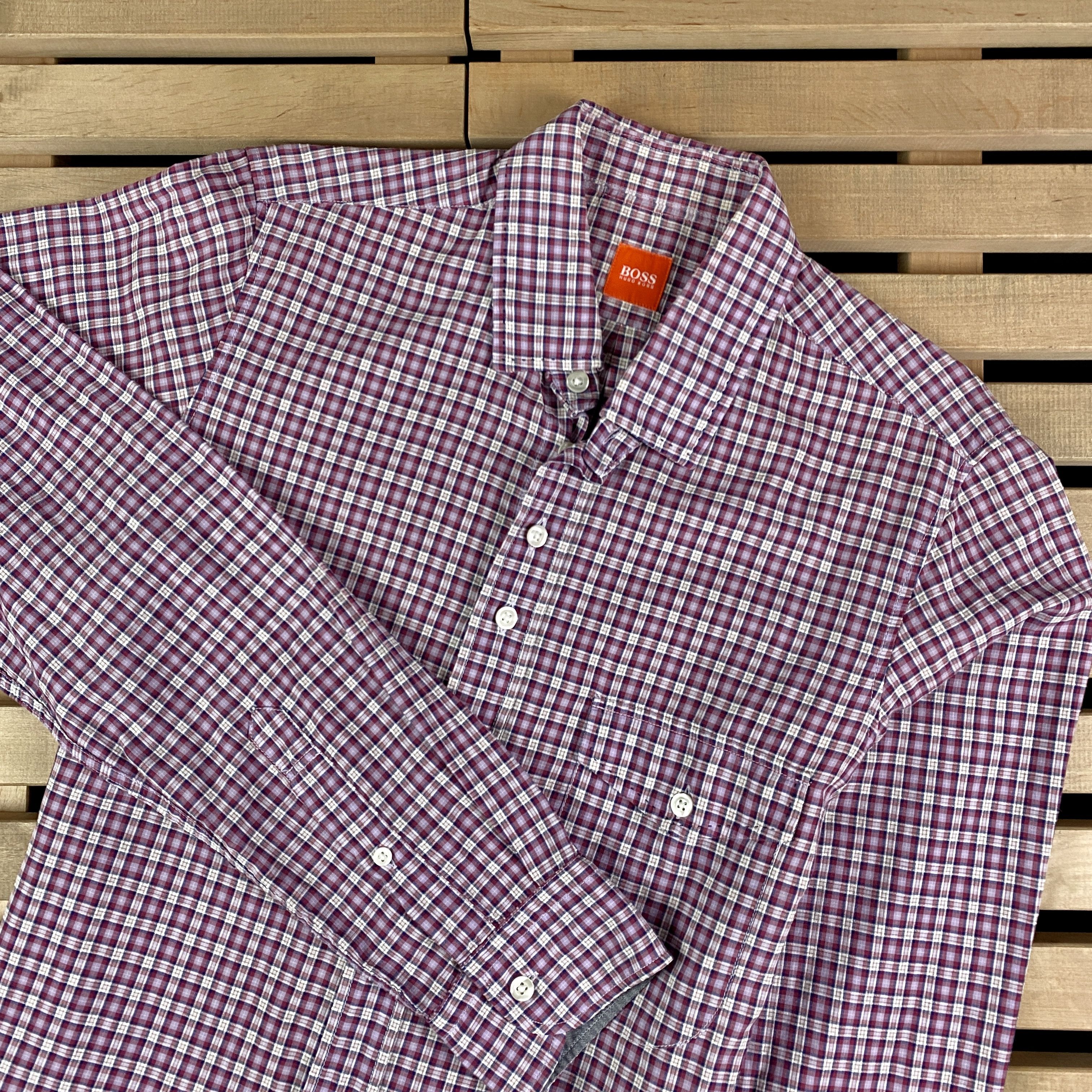 Hugo Boss Mens Shirt Long Sleeve Hugo Boss Size M Size US M / EU 48-50 / 2 - 2 Thumbnail