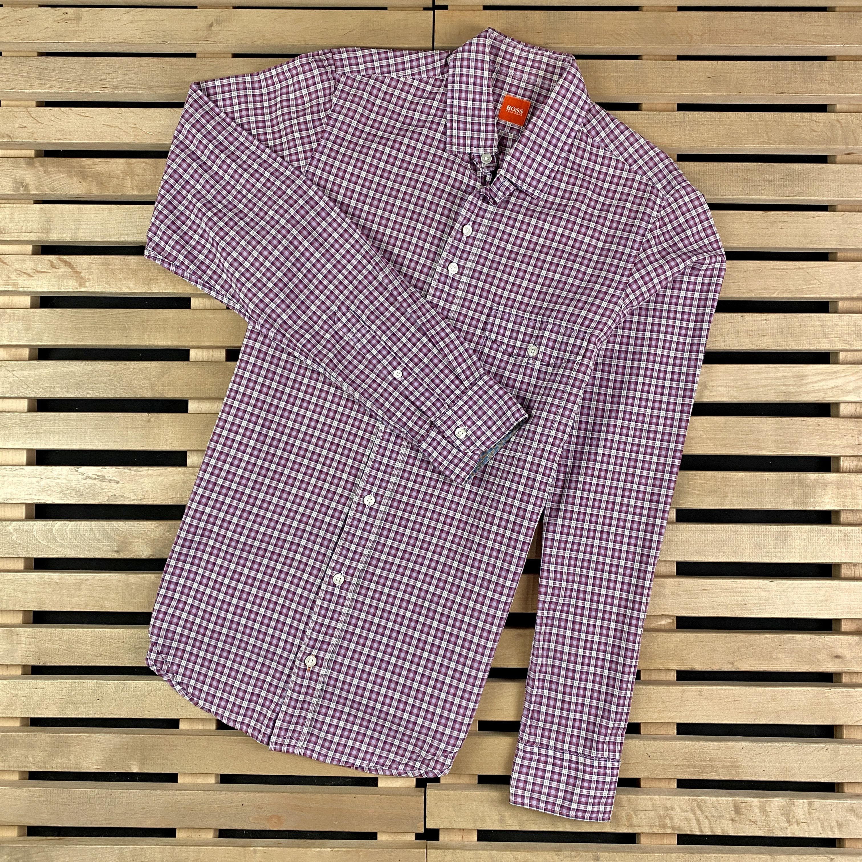 Hugo Boss Mens Shirt Long Sleeve Hugo Boss Size M Size US M / EU 48-50 / 2 - 1 Thumbnail