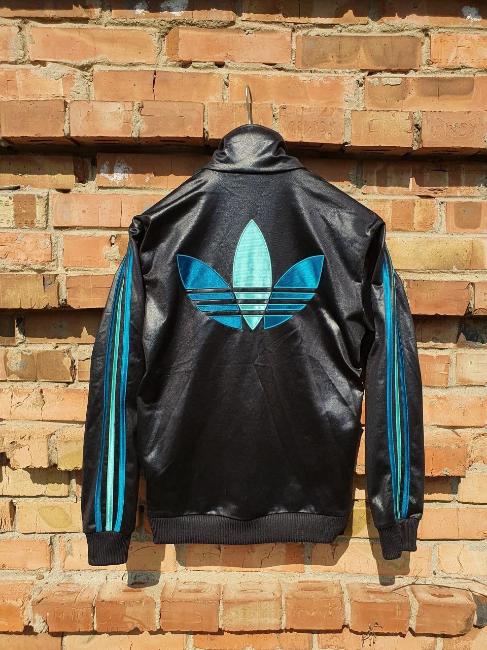 90s Adidas Contrast Spellout Big Logo Vintage Track Top
