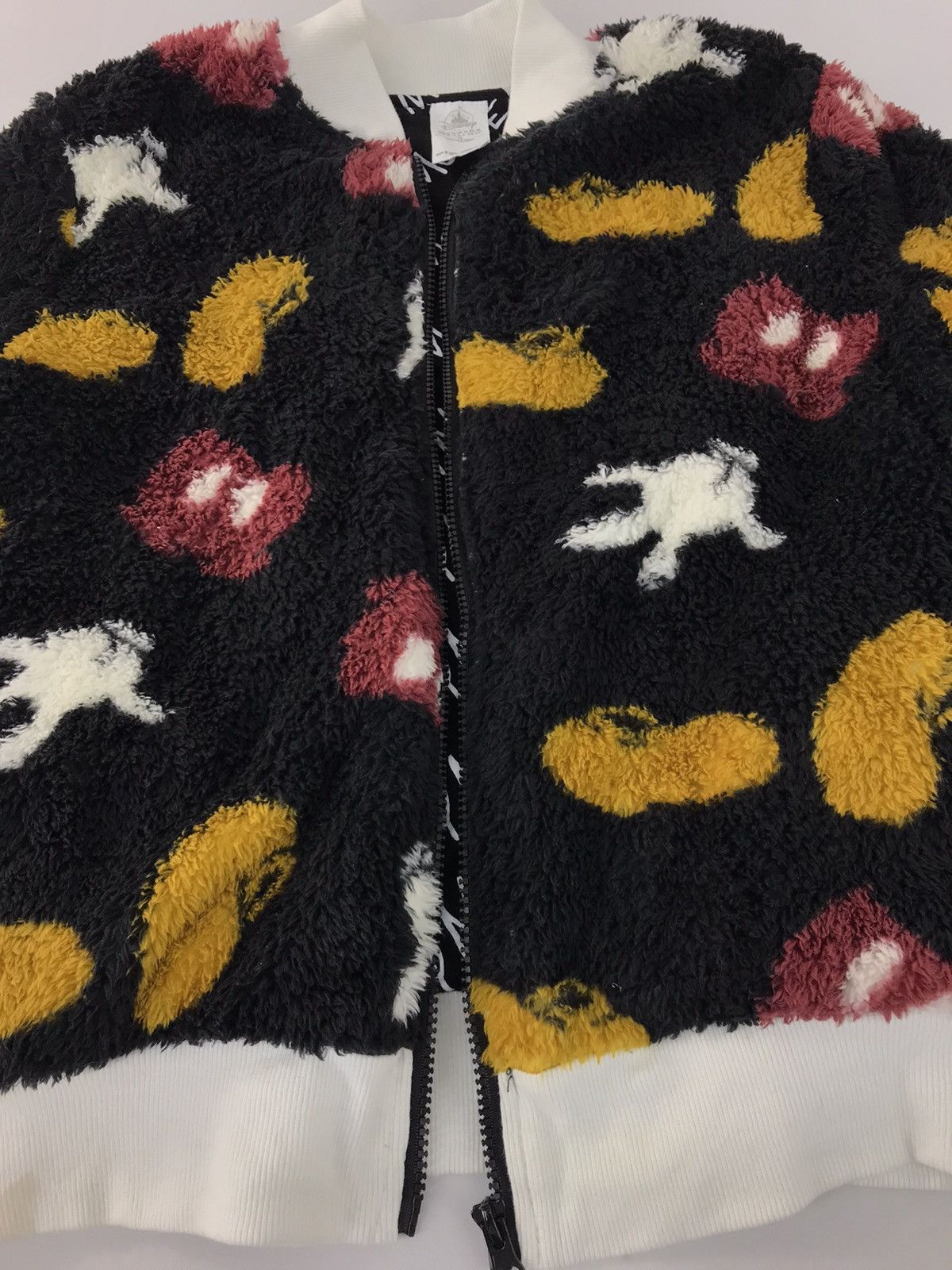 Disney × Mickey Mouse Mickey Mouse Fluffy Fleece Bomber Jacket Winter Wear Ovp Size M / US 6-8 / IT 42-44 - 2 Thumbnail
