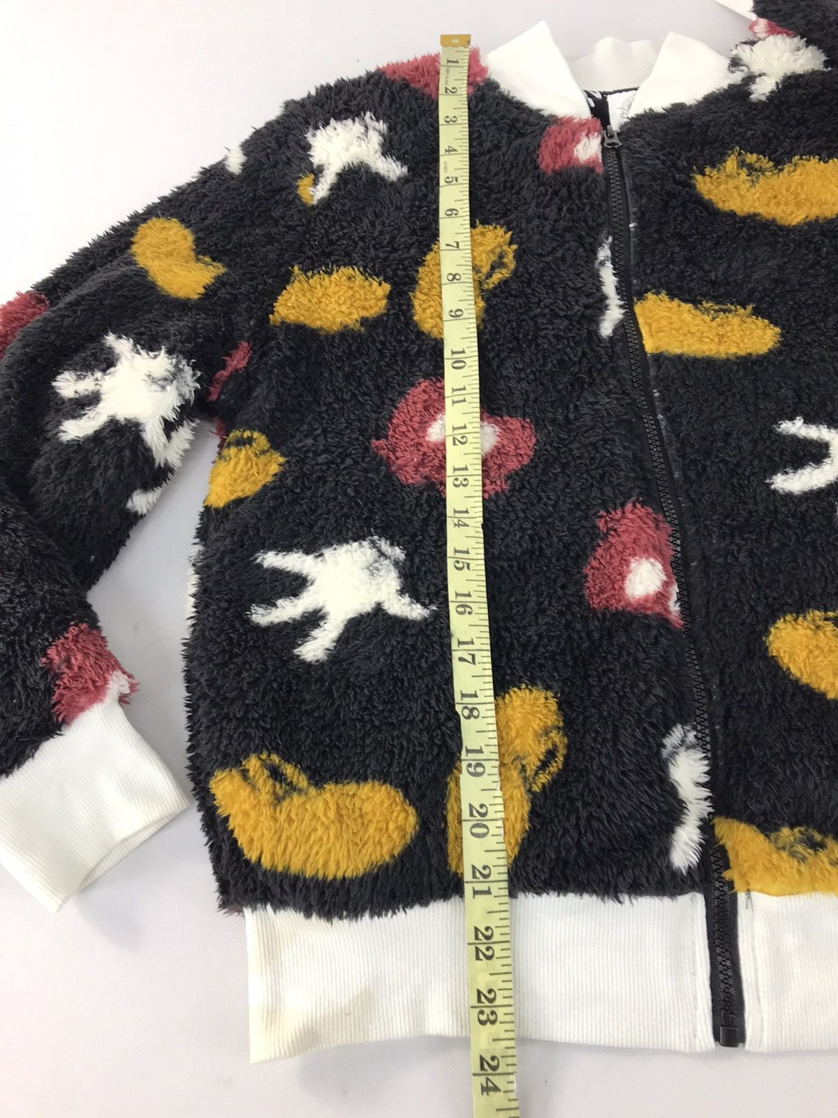 Disney × Mickey Mouse Mickey Mouse Fluffy Fleece Bomber Jacket Winter Wear Ovp Size M / US 6-8 / IT 42-44 - 11 Thumbnail