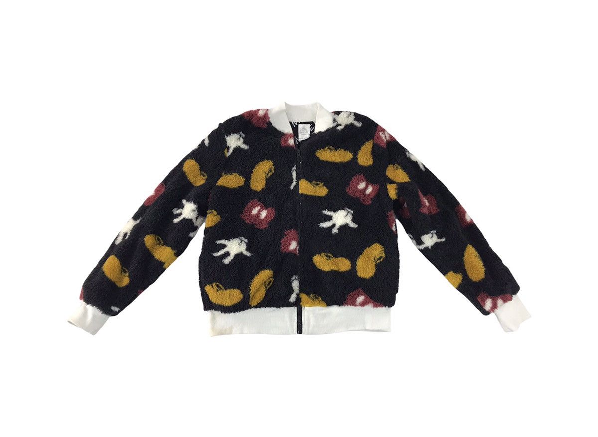 Disney × Mickey Mouse Mickey Mouse Fluffy Fleece Bomber Jacket Winter Wear Ovp Size M / US 6-8 / IT 42-44 - 1 Thumbnail
