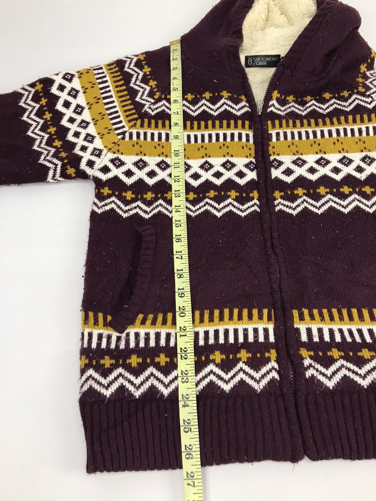 Japanese Brand Vintage Fleece Sweatshirt Striped Ethic Culture Streetwear Size US S / EU 44-46 / 1 - 5 Thumbnail