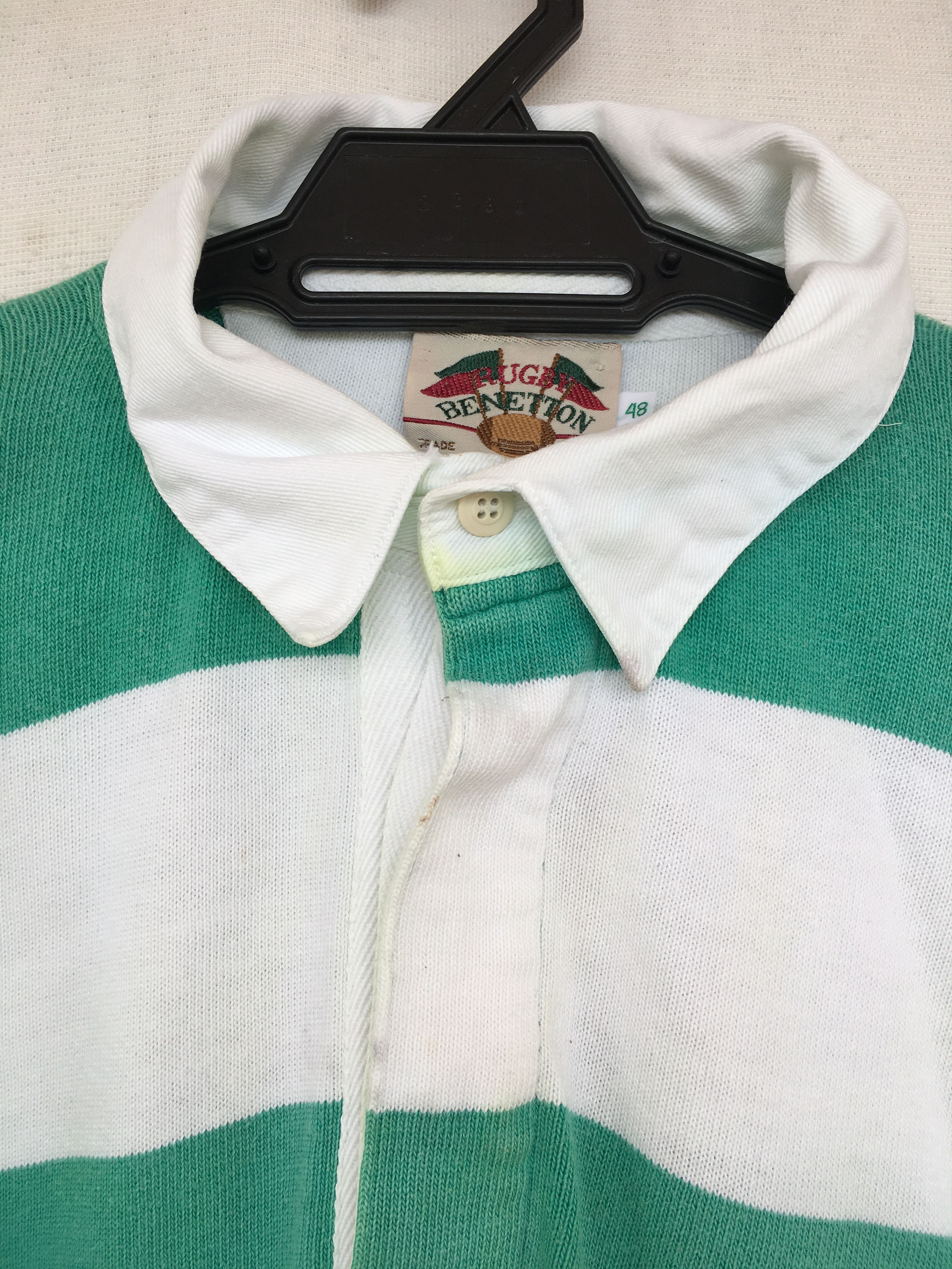 Benetton × Vintage vintage stripe rugby Size US M / EU 48-50 / 2 - 2 Thumbnail