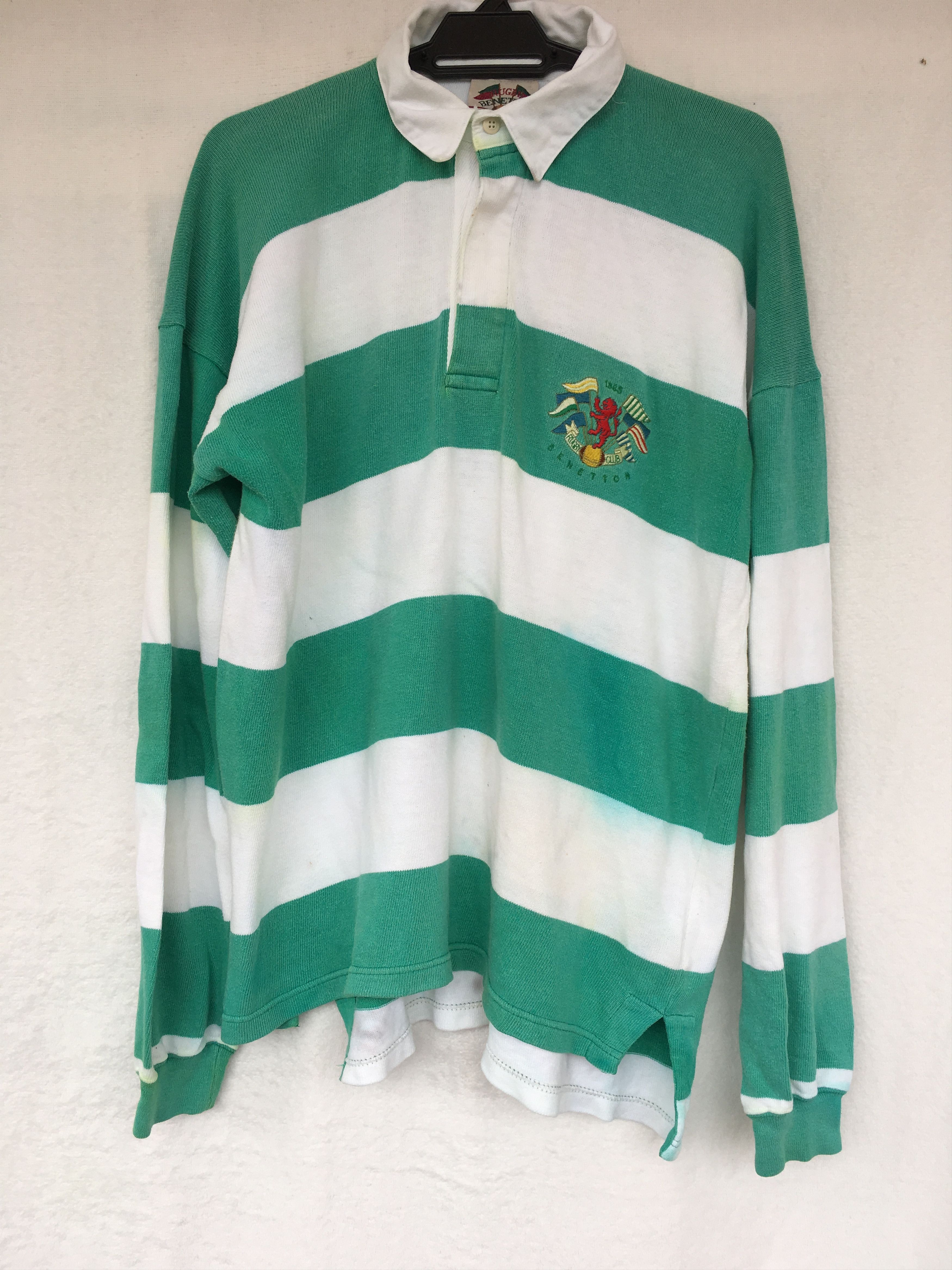 Benetton × Vintage vintage stripe rugby Size US M / EU 48-50 / 2 - 1 Thumbnail