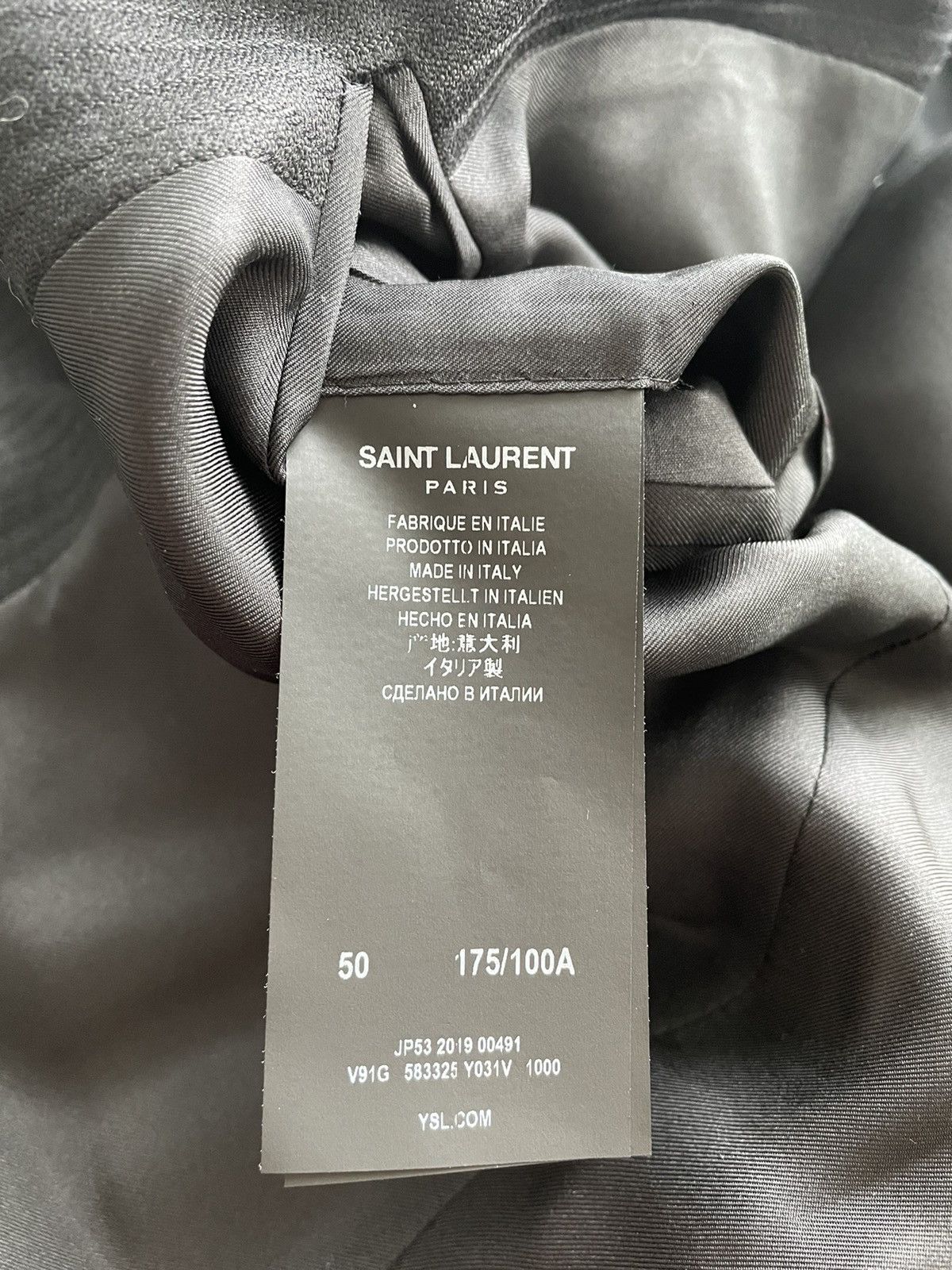 Saint Laurent Paris Super RARE $4,200 Limited Edition Brand NEW Diamond Blazer Size 50R - 23 Thumbnail