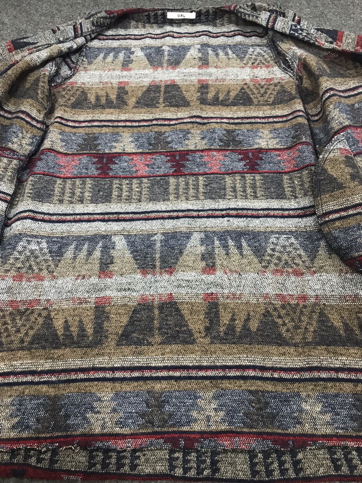 Japanese Brand GRL Knitwear Cardigan Long Sweatshirts Ethic Nature Design Size US M / EU 48-50 / 2 - 10 Thumbnail