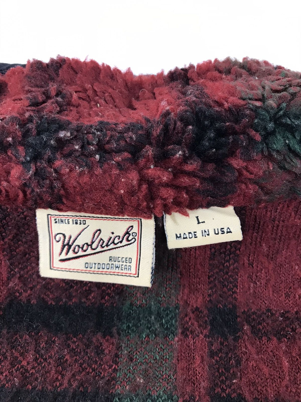 Woolrich Woolen Mills Vintage Woolrich Rugged Made In Usa Fleece Sweatshirt K464j Size US L / EU 52-54 / 3 - 5 Thumbnail