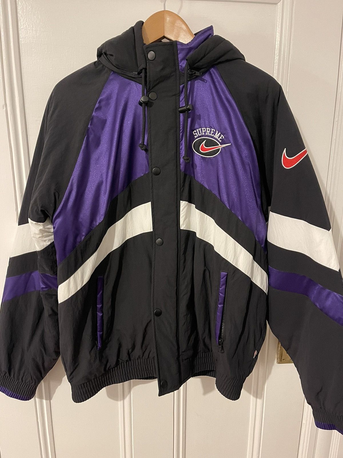 Nike Supreme Supreme x Nike Hooded Jacket Purple Grailed