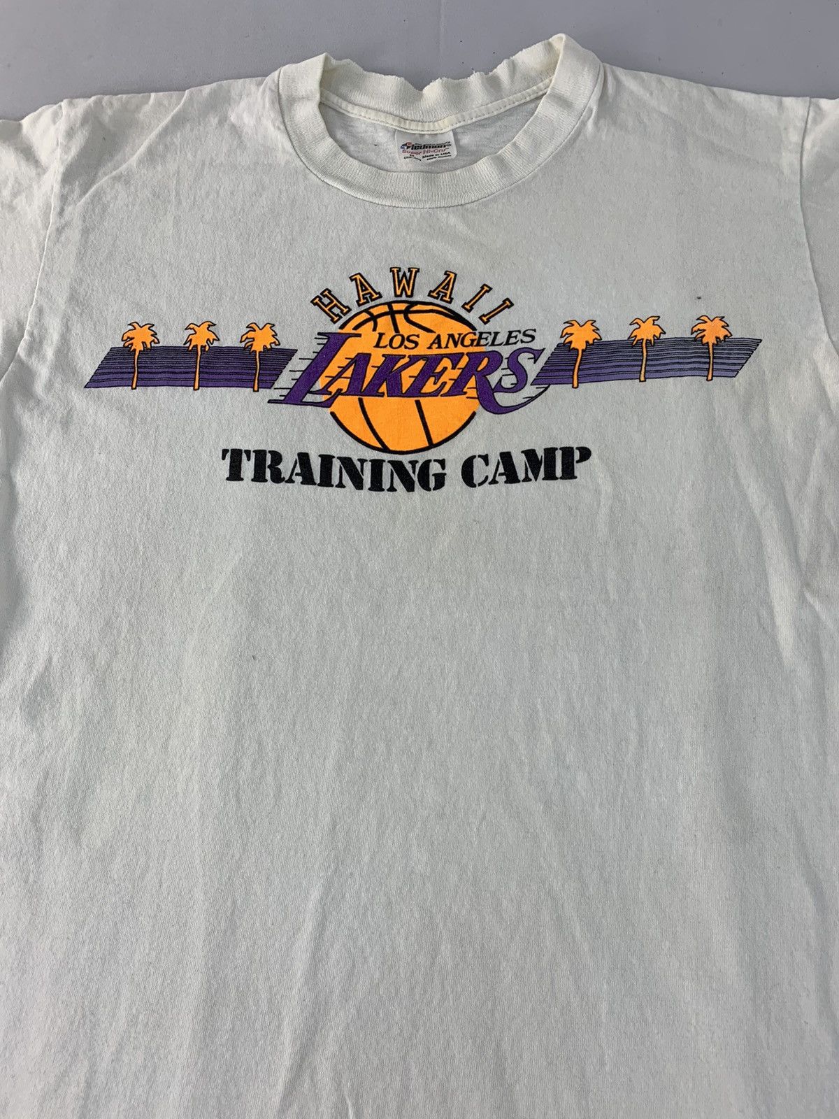 NBA Vintage 80s NBA Stedman Hawaii Los Angeles Lakers Tee Size US M / EU 48-50 / 2 - 3 Thumbnail