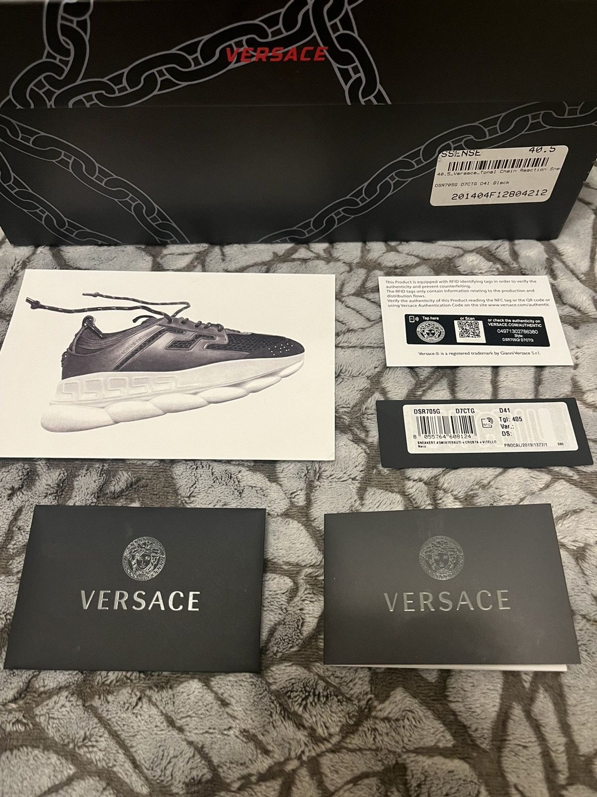 Versace Versace Chain Reaction Sneaker Black Size US 8.5 / EU 41-42 - 10 Thumbnail