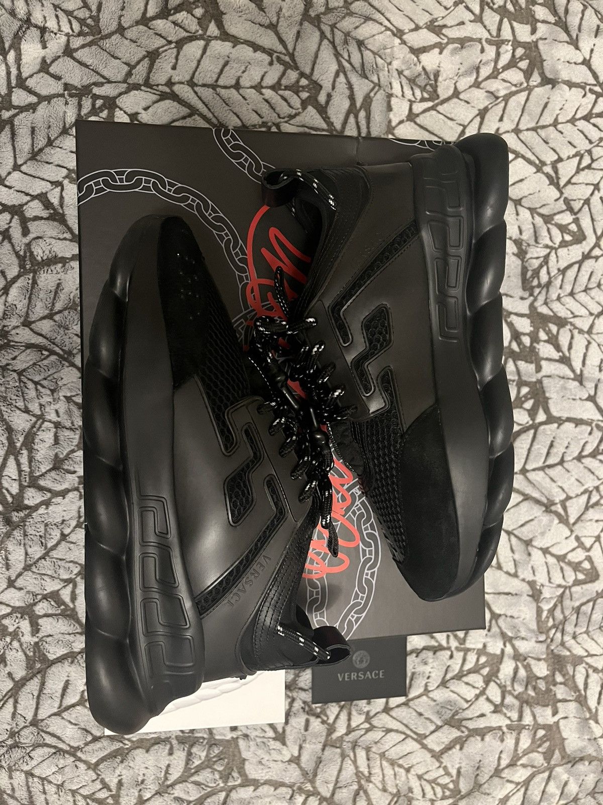 Versace Versace Chain Reaction Sneaker Black Size US 8.5 / EU 41-42 - 4 Thumbnail