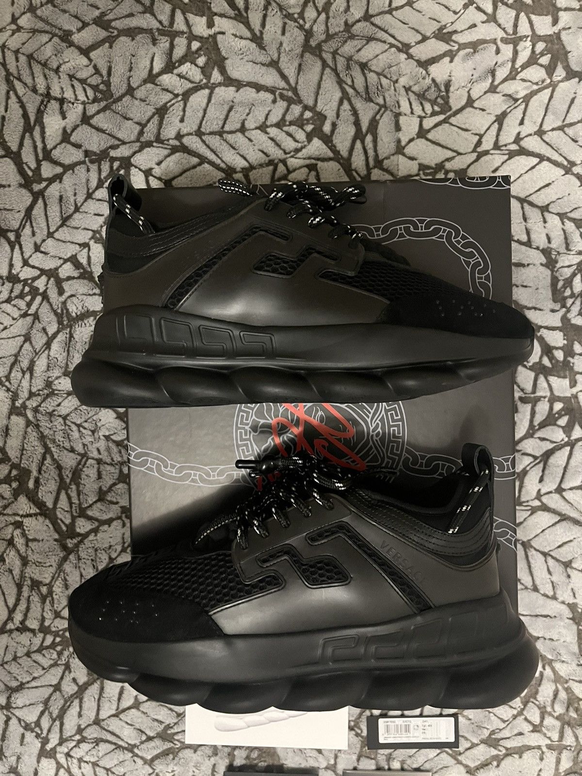 Versace Versace Chain Reaction Sneaker Black Size US 8.5 / EU 41-42 - 2 Thumbnail